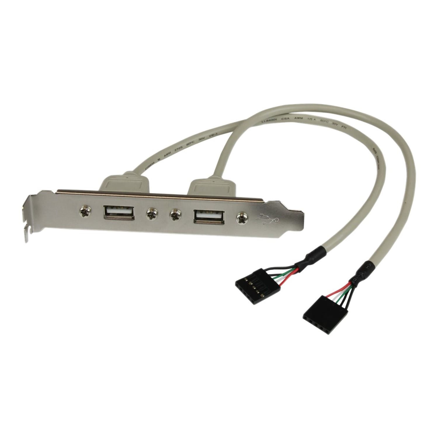 StarTech.com 2 Port USB A Female Slot Plate Adapter - USB panel - USB (F) to 5 pin in-line (F) - USBPLATE - USB panel - USB (F) to 5 pin in-line (F) - Image 6