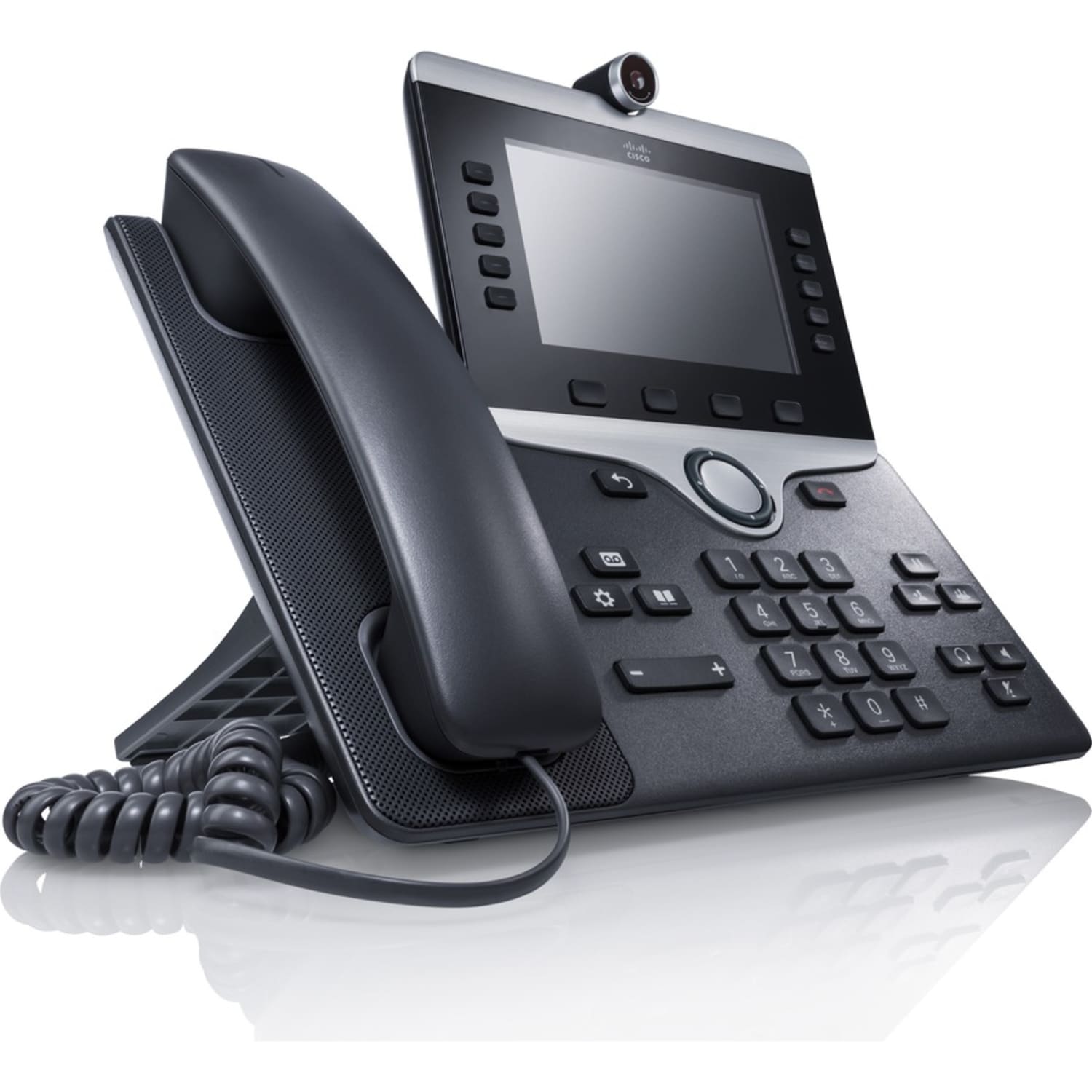 Cisco 8845 IP Phone - Corded/Cordless - Corded - Bluetooth - Wall Mountable, Tabletop - Charcoal - TAA Compliant - VoIP - 2 x Network (RJ-45) - PoE Ports - Image 4