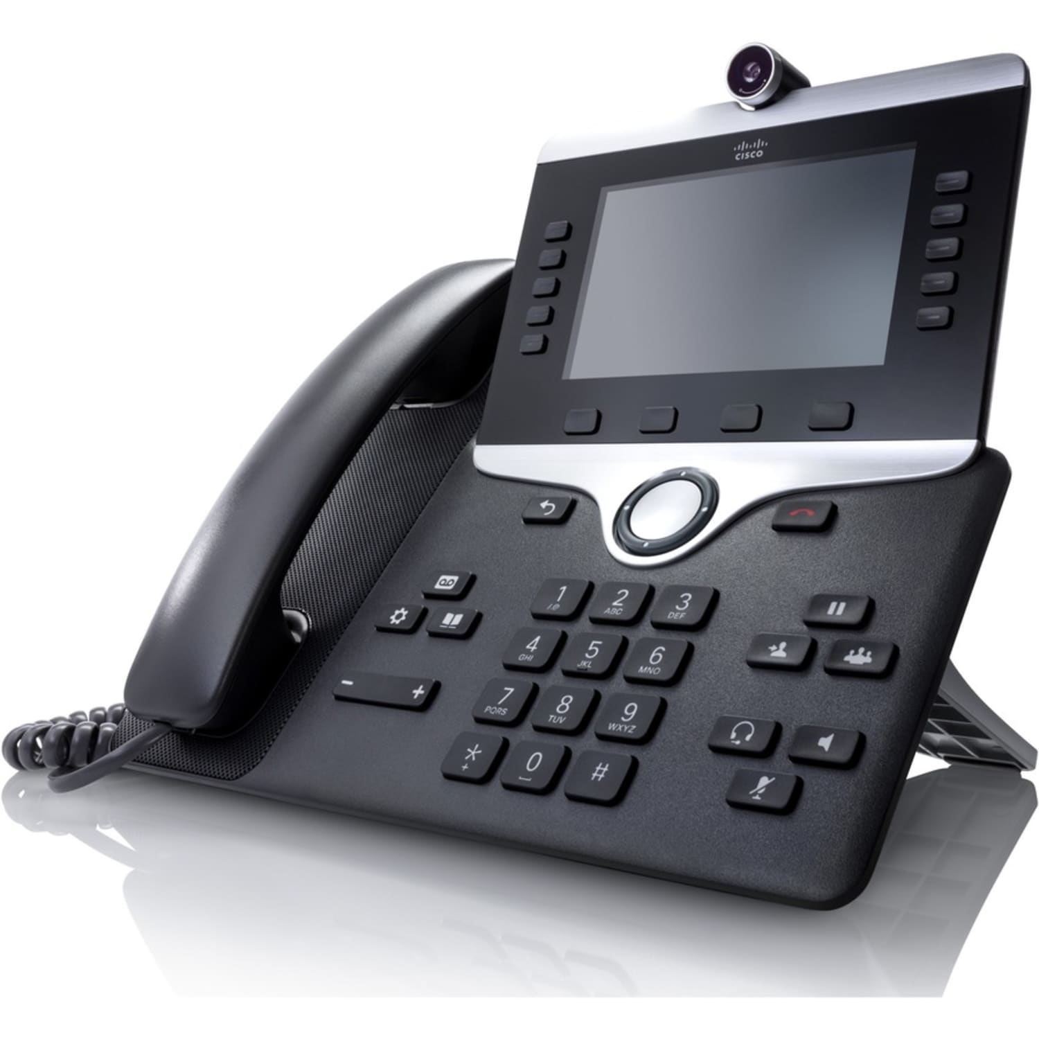 Cisco 8845 IP Phone - Corded/Cordless - Corded - Bluetooth - Wall Mountable, Tabletop - Charcoal - TAA Compliant - VoIP - 2 x Network (RJ-45) - PoE Ports - Image 6