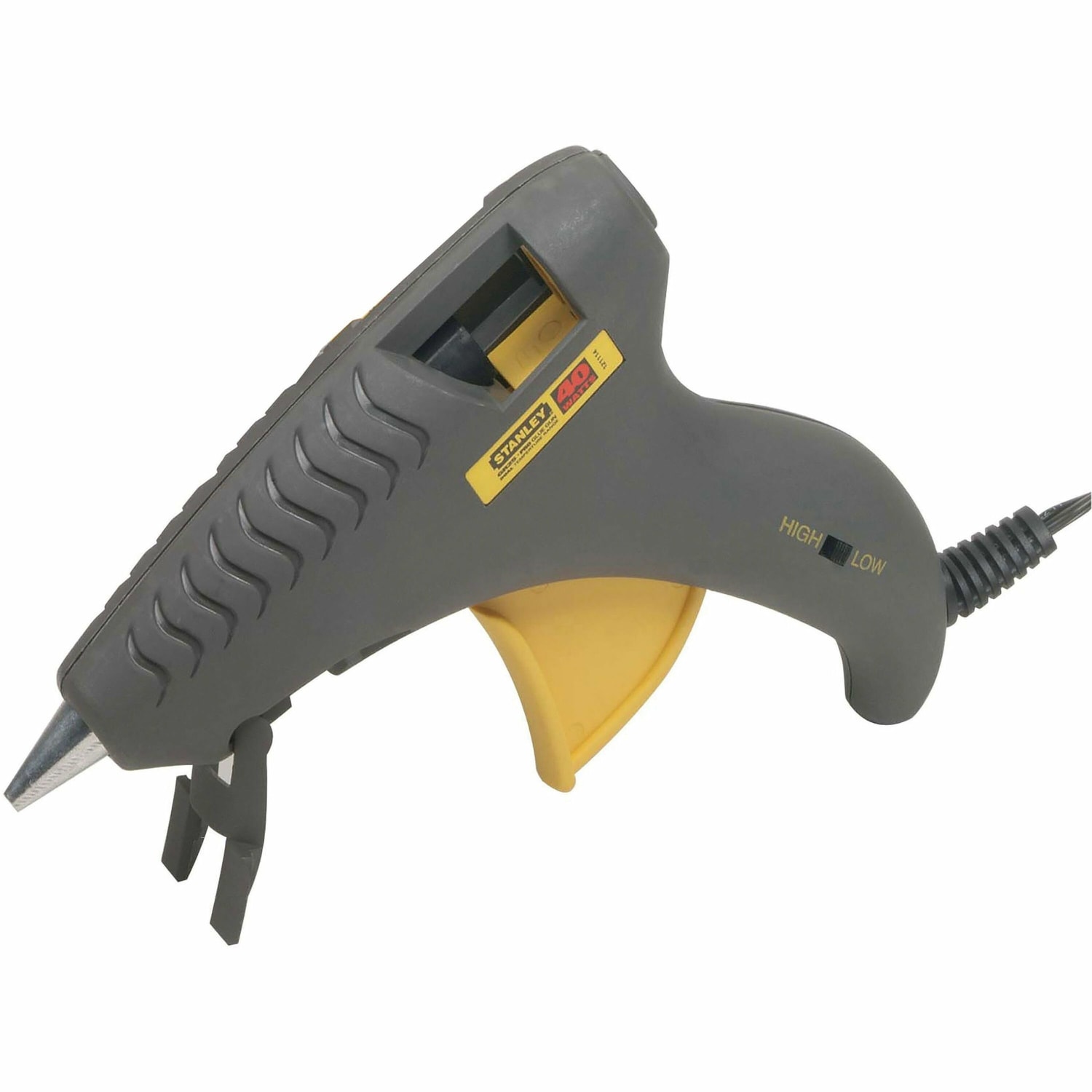 Stanley Bostitch Glueshot Dual-Melt Glue Gun, 7inH x 1/4inW x 10 3/4inD, Gray/Yellow - Image 3