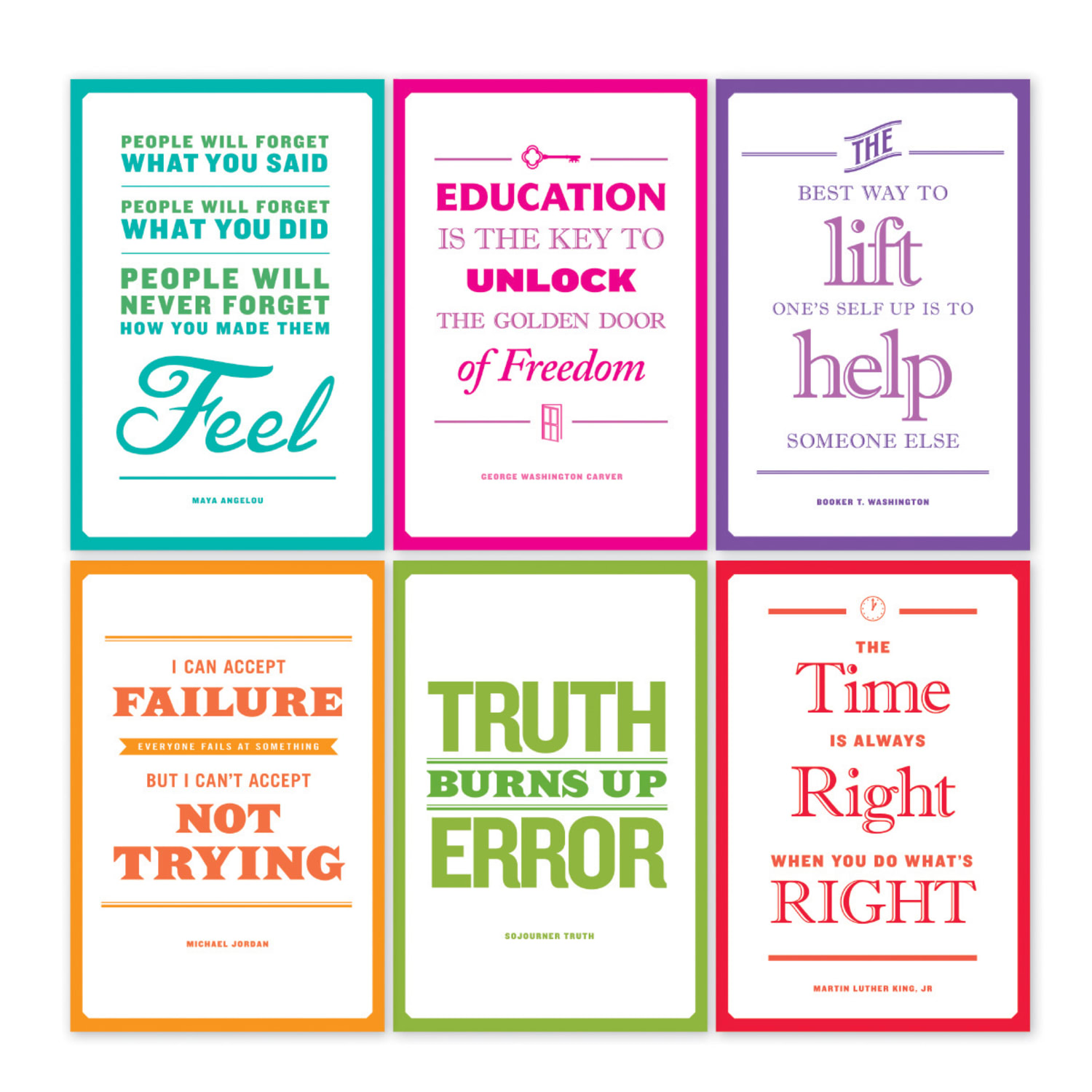 Scholastic Teachers Friend Inspirational African-American Quotes Bulletin Board Set, Grade 3 - 6