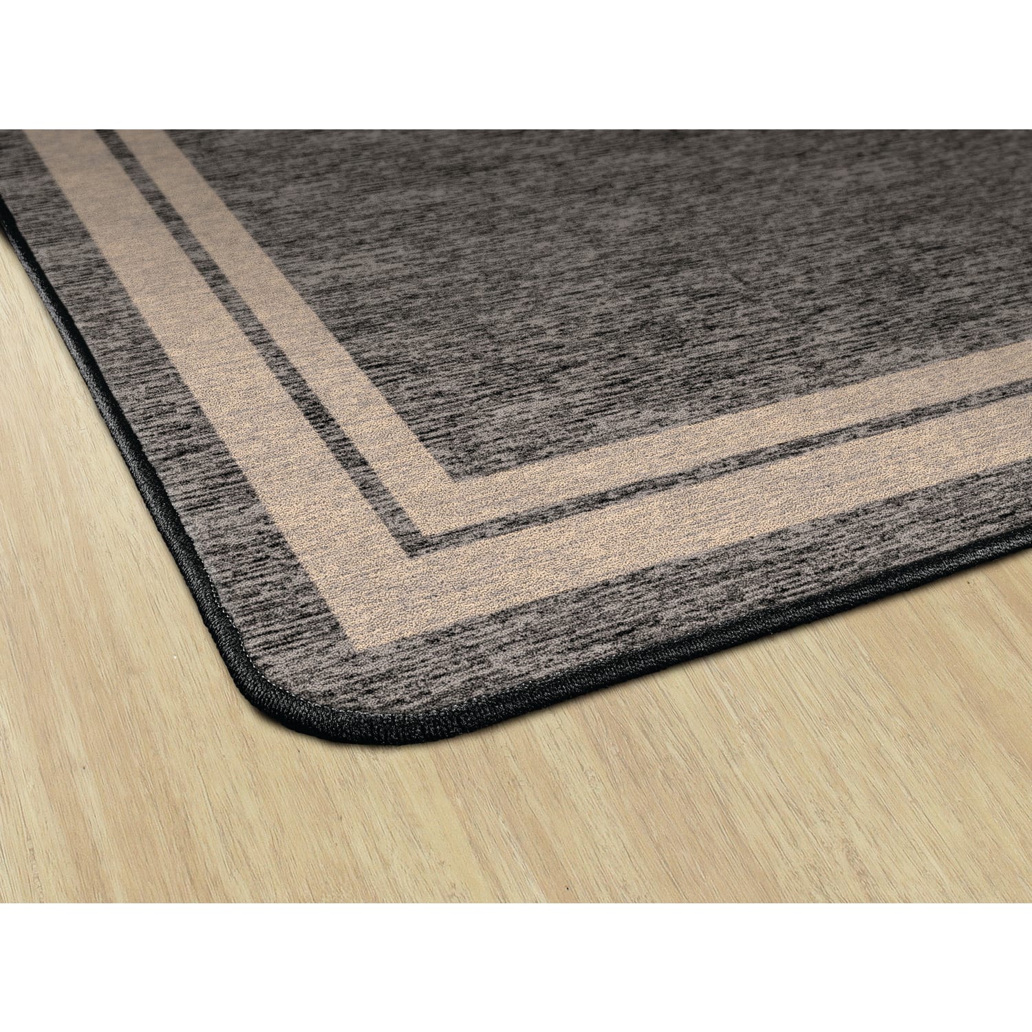 Flagship Carpets Double-Border Rectangular Rug, 72in x 100in, Gray - Image 4