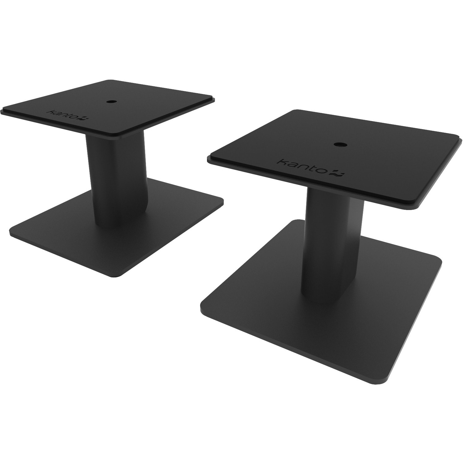 Kanto SP6HD 6 Inch Universal Desktop Speaker Stand - Black (Pair) - 60 lb Load Capacity - 6in Height x 7in Width x 8.50in Depth - Desktop - Steel, Foam - Black - Image 3