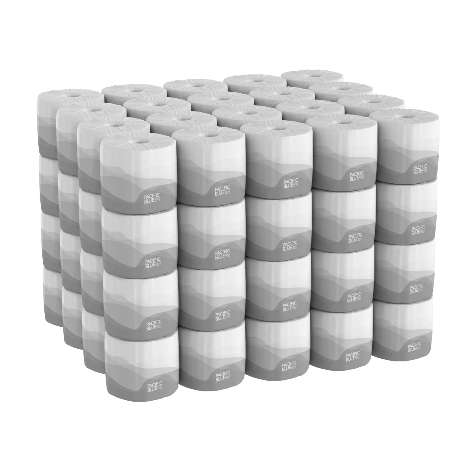 Pacific Blue Basic by GP PRO, 2 Ply, Standard Roll Embossed Toilet Paper, 4x3.8, 100% Recycled, White, 550 Sheets, 80 Rolls per Case - Image 5