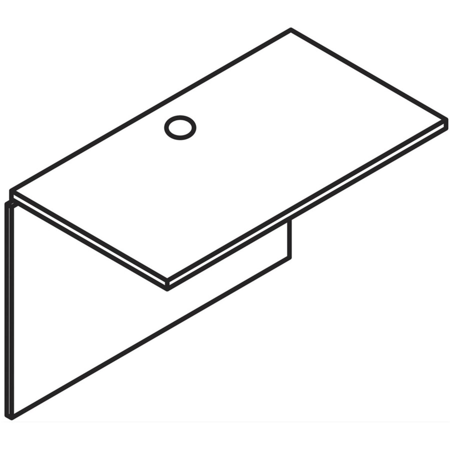 HON 10500 Series Bridge, Mahogany - Image 5