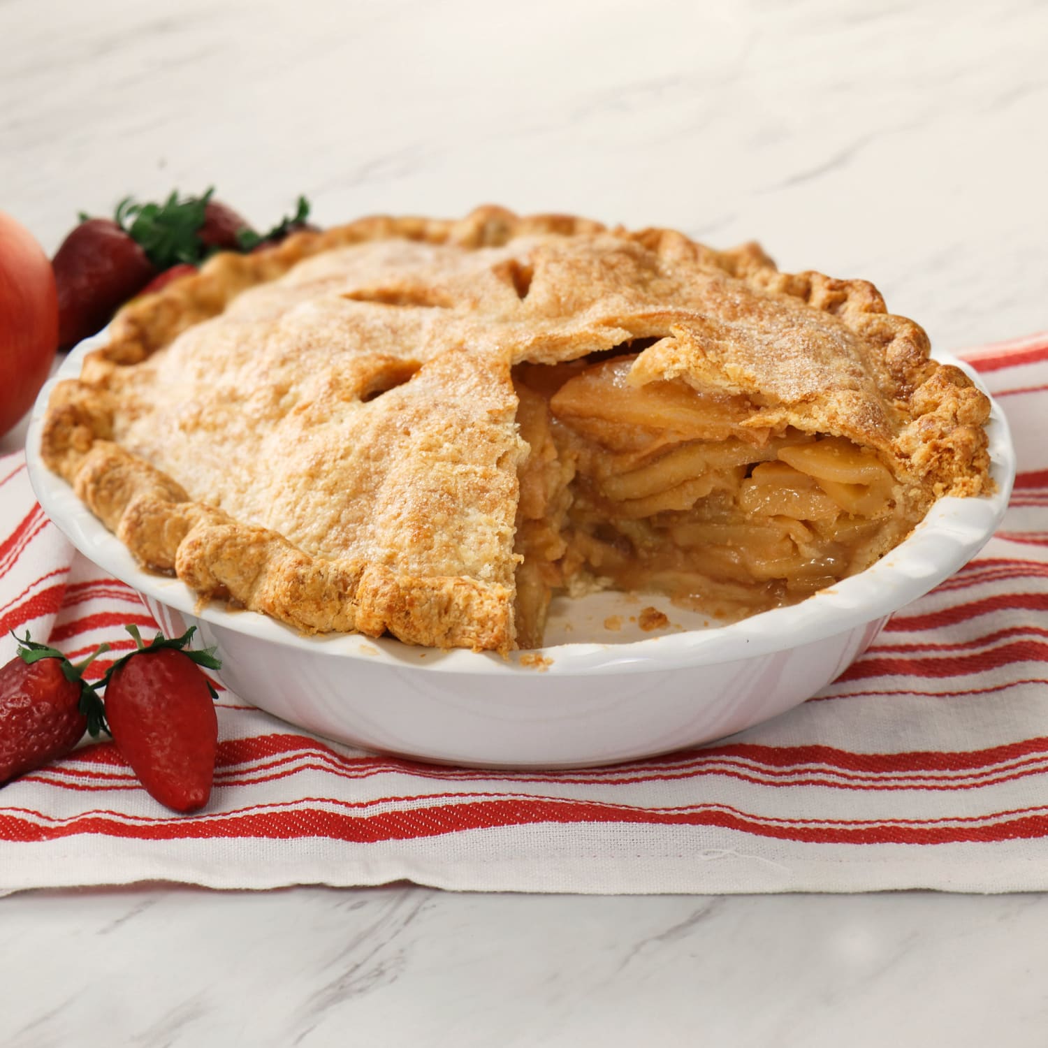 Martha Stewart Stoneware Pie Pan, 9in, White - Image 4