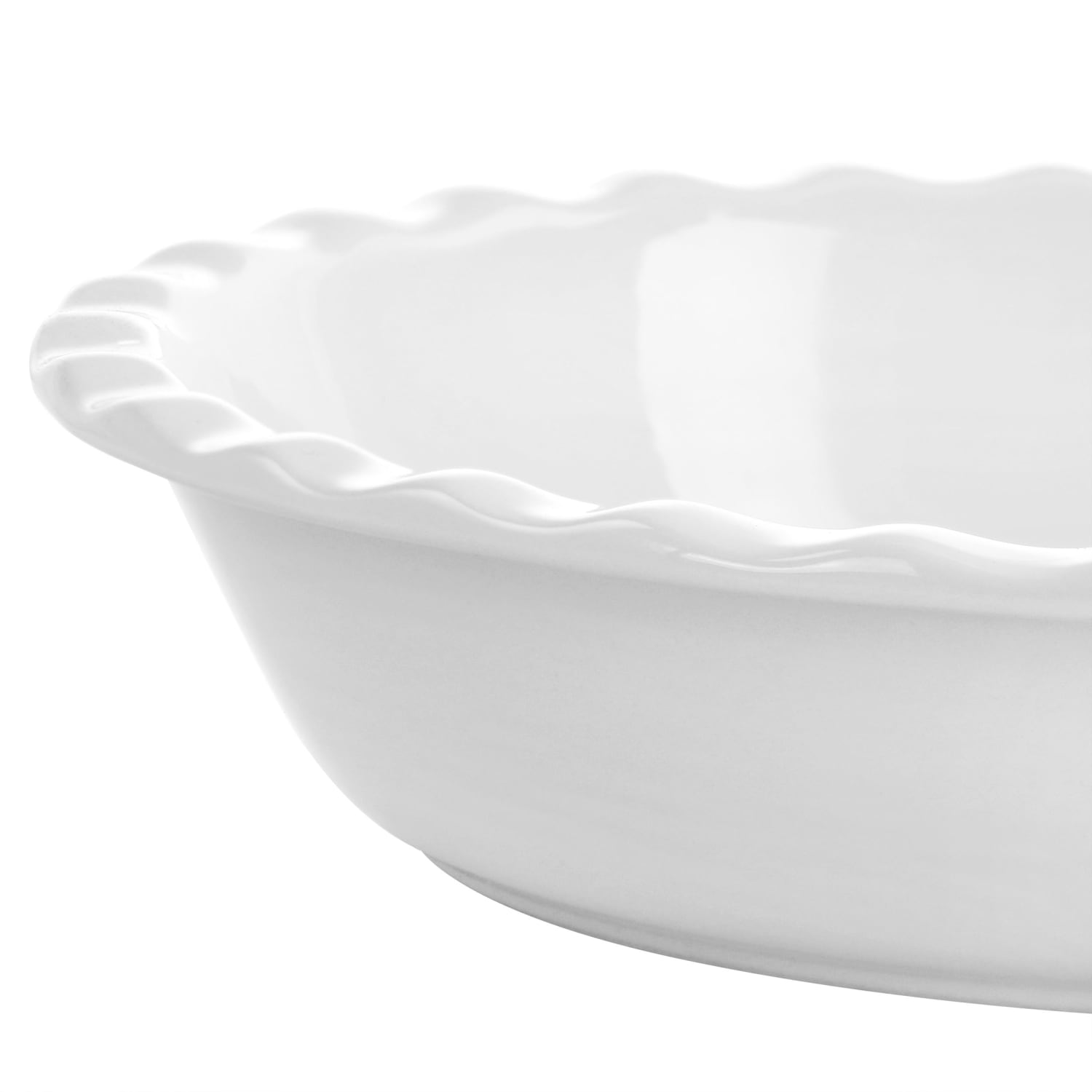 Martha Stewart Stoneware Pie Pan, 9in, White - Image 6