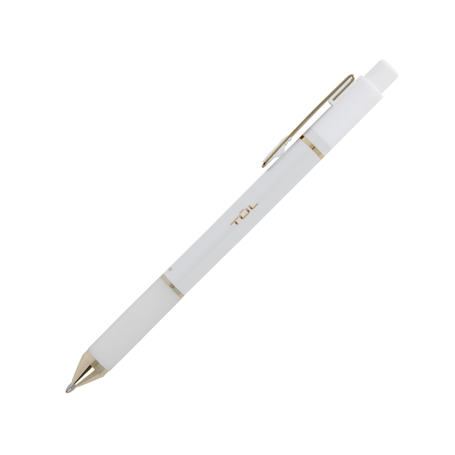 TUL GL Series Retractable Gel Pens, Mixed Metals, Medium Point, 0.7 mm, Pearl White Barrel, Blue Ink - Image 3