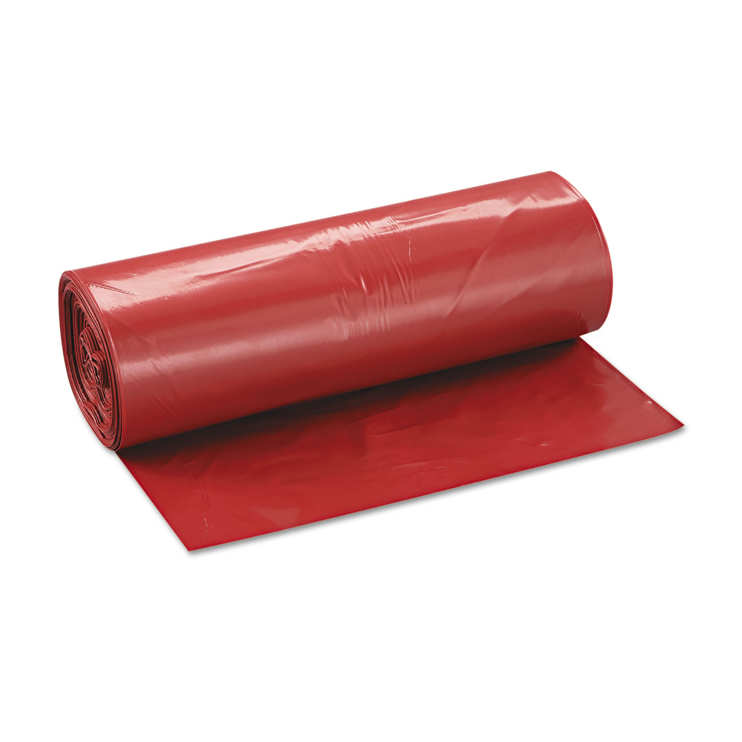 Inteplast Group Low-Density Commercial Can Liners, Infectious Waste Biohazard, 45 gal, 1.3 mil, 40in x 46in, Red, Interleaved, 20/RL, 5 RL/CT - Image 5