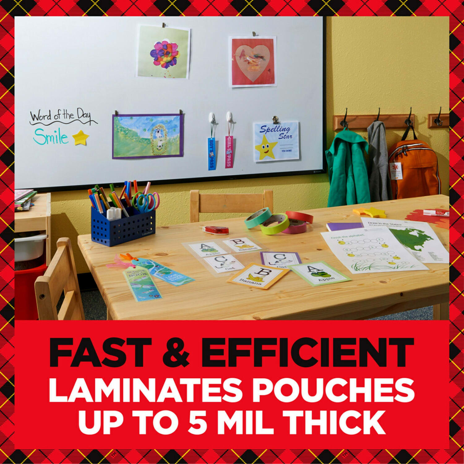 Scotch Thermal Laminator Combo Pack, 1 White Thermal Laminator 13in Wide, 20 Laminating Sheets, Fits Letter Size - Image 6