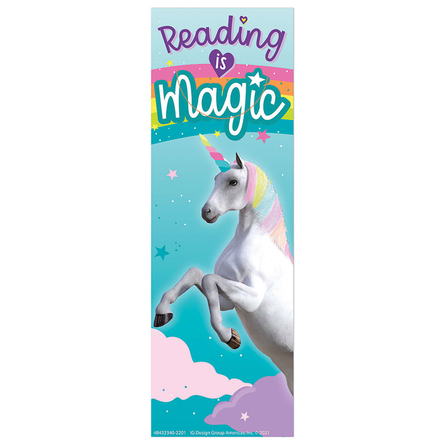 Eureka Bookmarks, 2in x 6in, Unicorn Reading is Magic, 36 Per Pack, Set Of 6 Packs - Image 3
