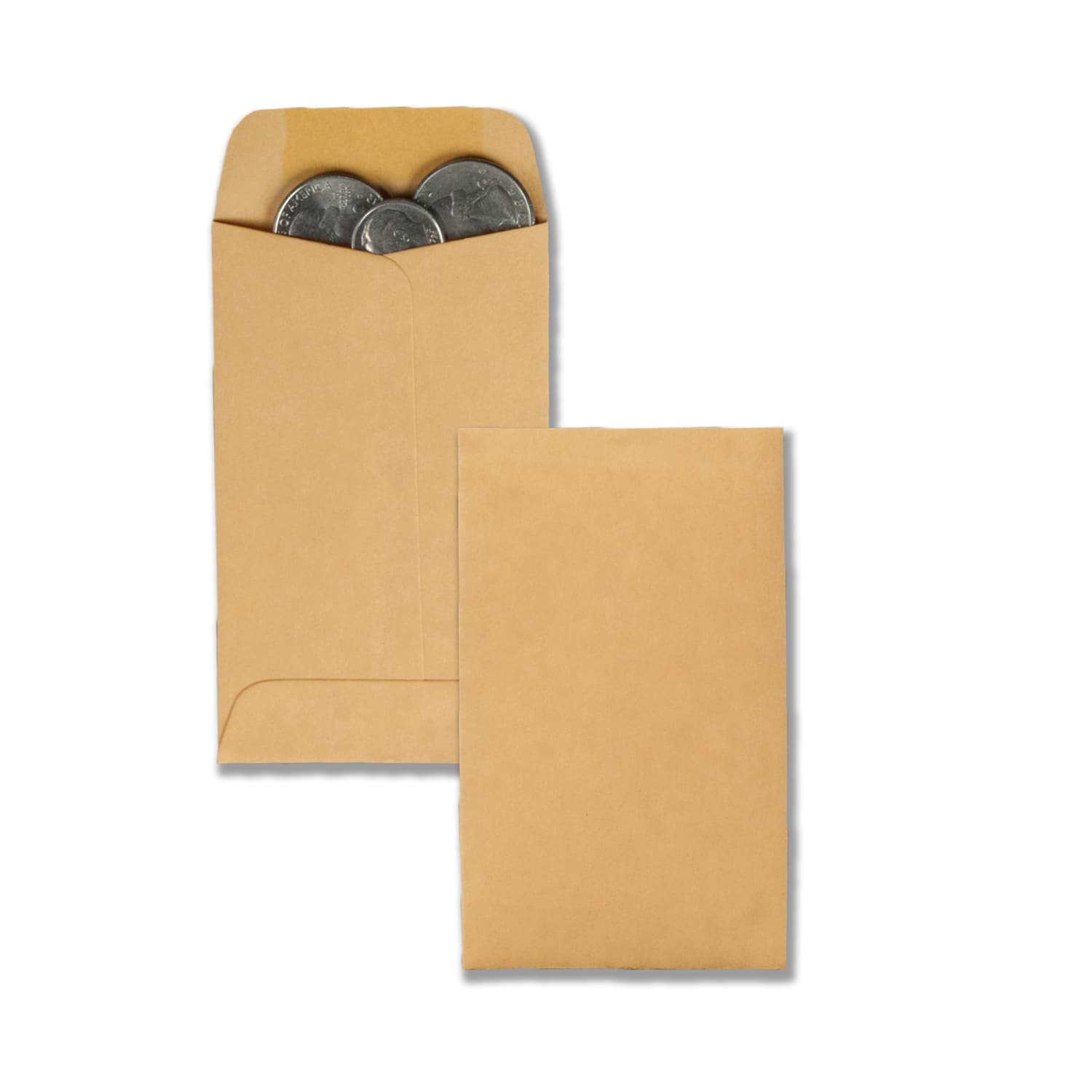 Quality Park #7 Coin Envelopes, Gummed Seal, Brown, Box Of 500 - Image 6