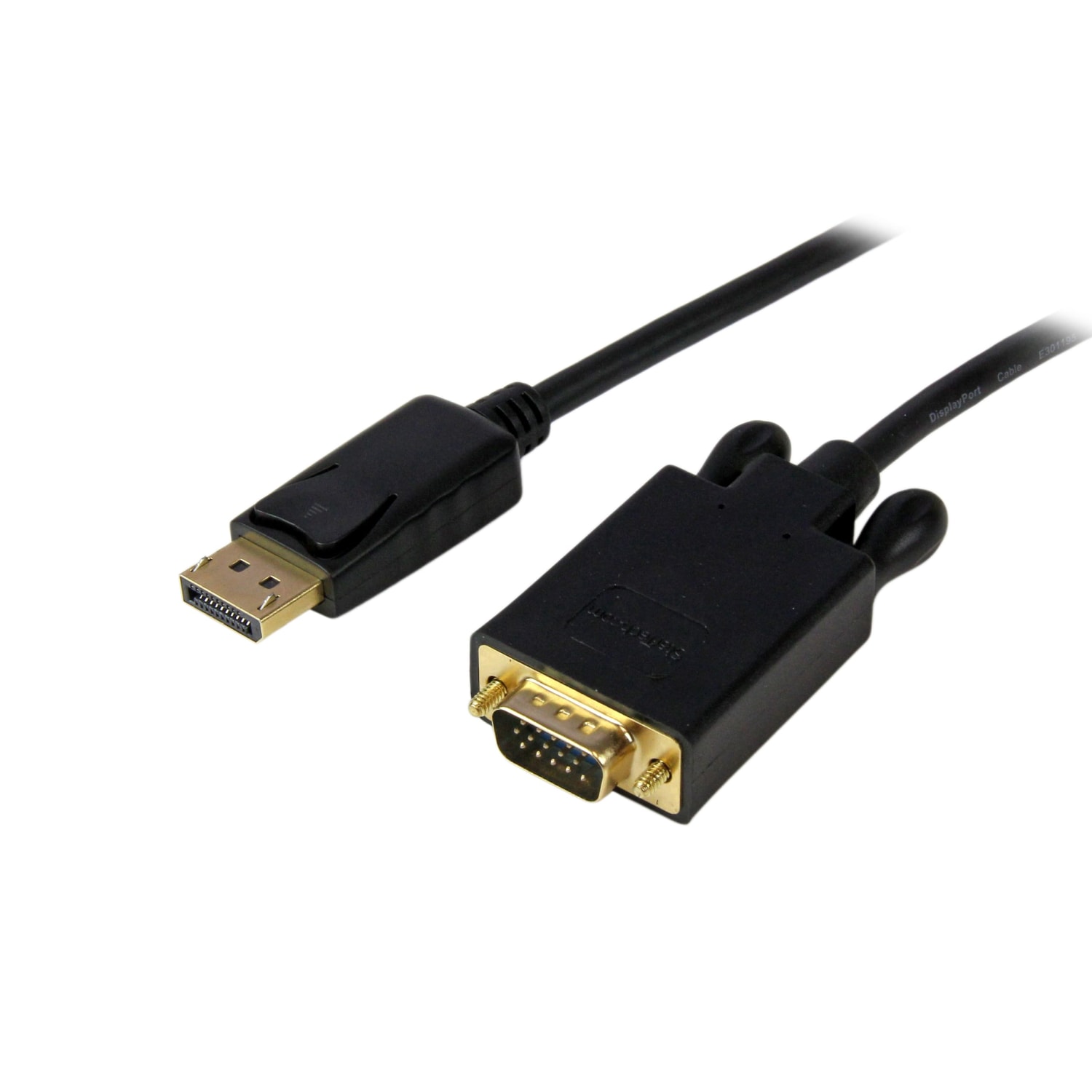 StarTech.com 10ft DisplayPort to VGA Adapter Converter Cable - DP to VGA 1920x1200 - Black - First End: 1x DisplayPort Male Digital Audio/Video