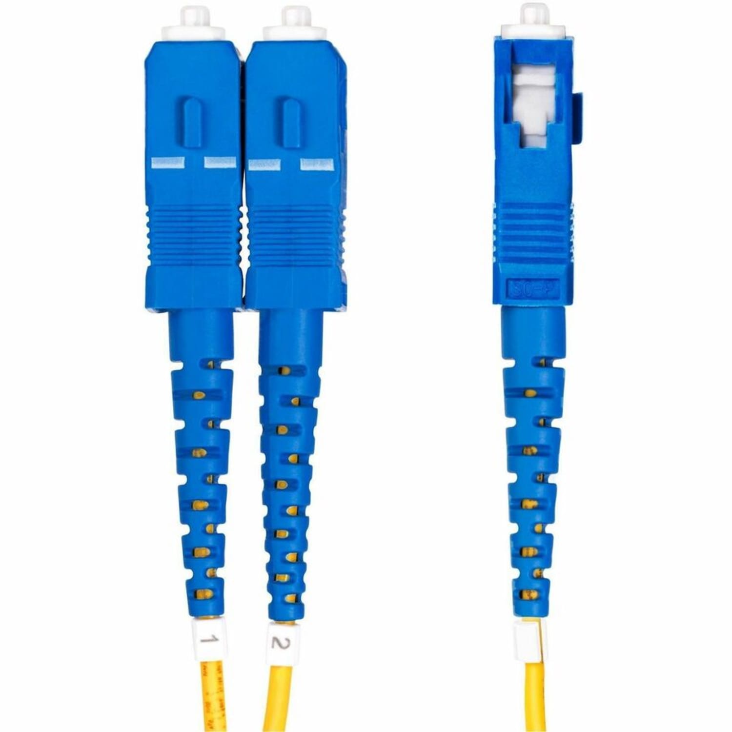 StarTech.com 15m (49.2ft) LC to SC (UPC) OS2 Single Mode Duplex Fiber Optic Cable, 9/125, 100G, Low Insertion Loss, LSZH Fiber Jumper Cord - Image 3