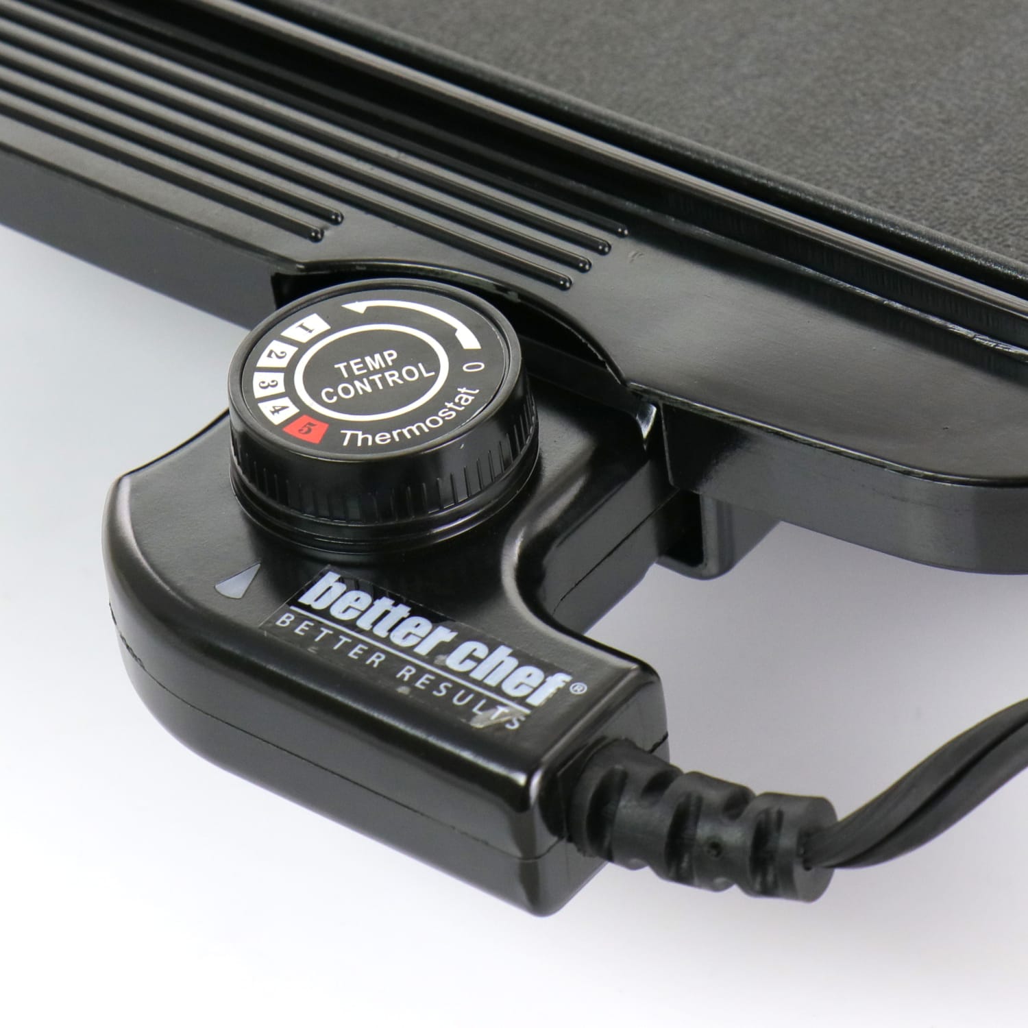 Better Chef Family Size Electric Countertop Grill/Griddle, 3inH x 11-1/2inW x 22-3/4inD, Black - Image 4