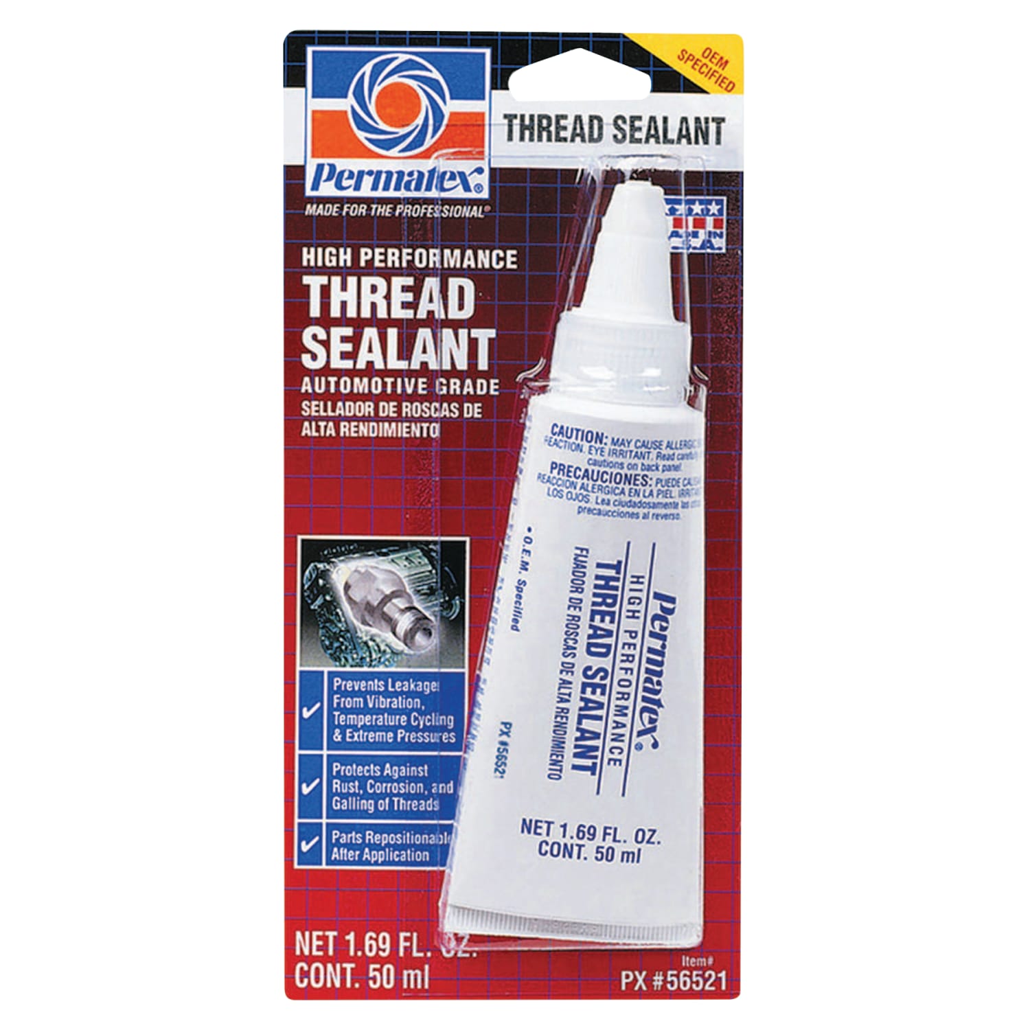 ITW Dymon High Performance Thread Sealants, 50 ml Tube, White - Image 4