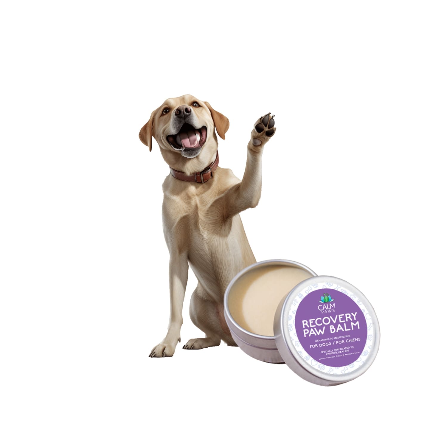 Calm Paws Recovery Healing & Calming Paw Balm, Clear - Image 3