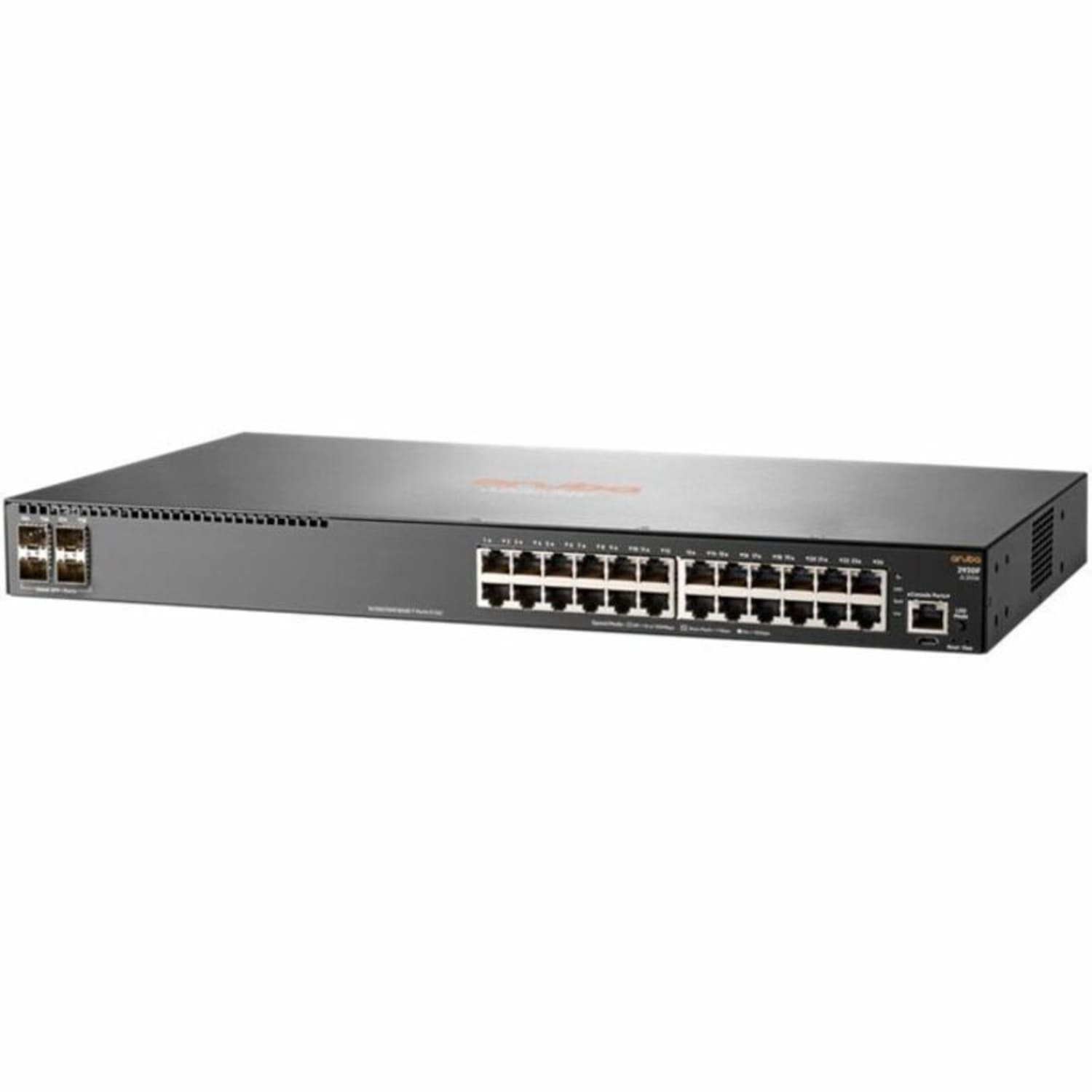HPE 2930F 24G 4SFP Switch - 24 Ports - Manageable - Gigabit Ethernet - 1000Base-X, 10/100/1000Base-TX - 3 Layer Supported - Modular - 4 SFP Slots - Twisted Pair, Optical Fiber - 1U - Rack-mountable, Desktop - Lifetime Limited Warranty - Image 3