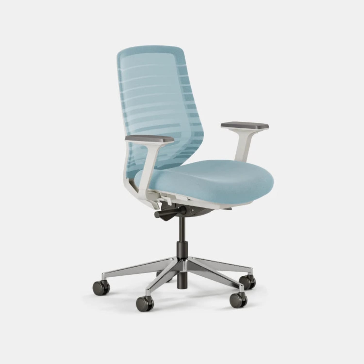 Branch Furniture Ergonomic Task Chair, Light Blue - Image 3