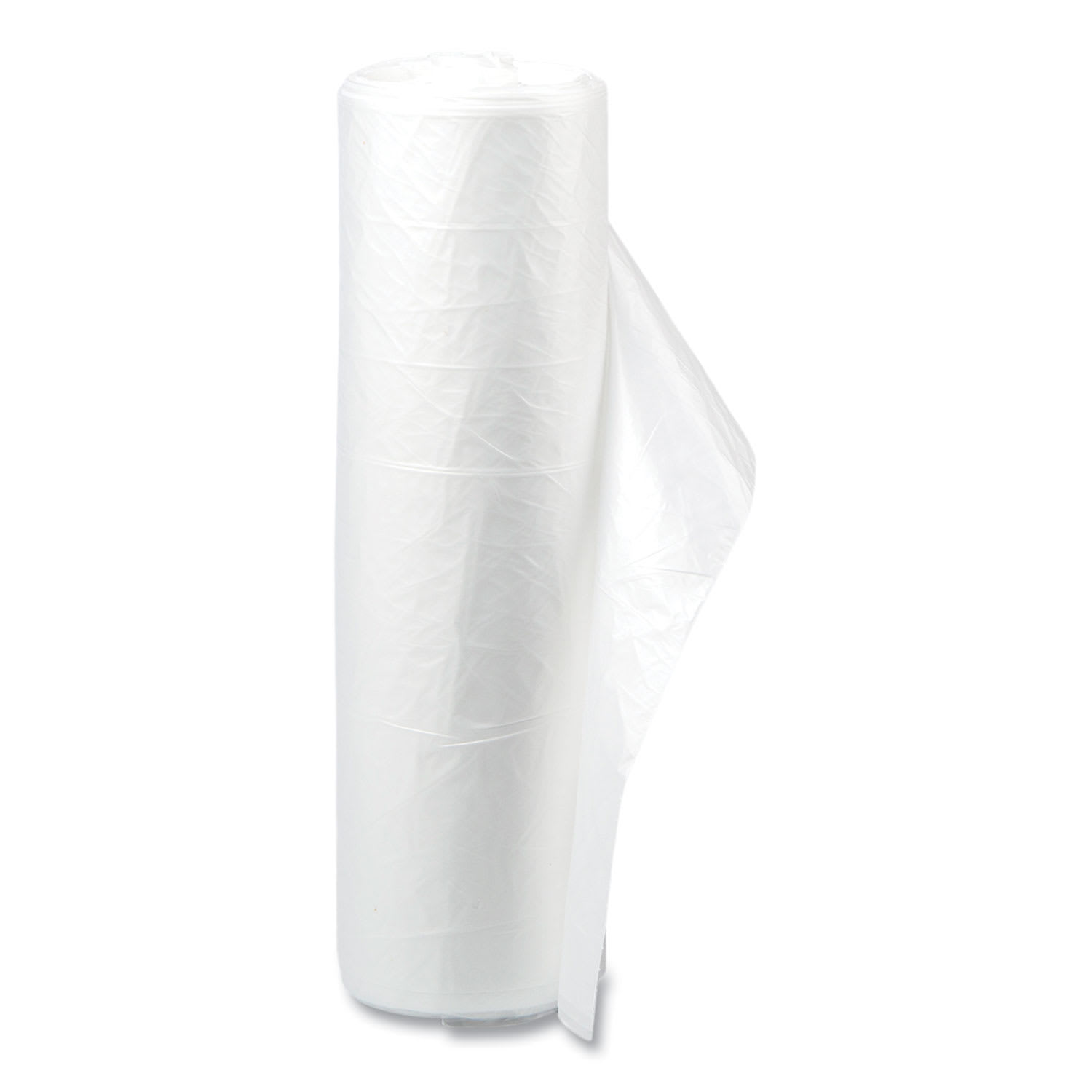 Inteplast Group High-Density Commercial Can Liner Value Pack, 60 gal, 12 mic, 38in x 58in, Clear, Interleaved Roll, 25 Bags/Roll, 8 Rolls/CT - Image 5