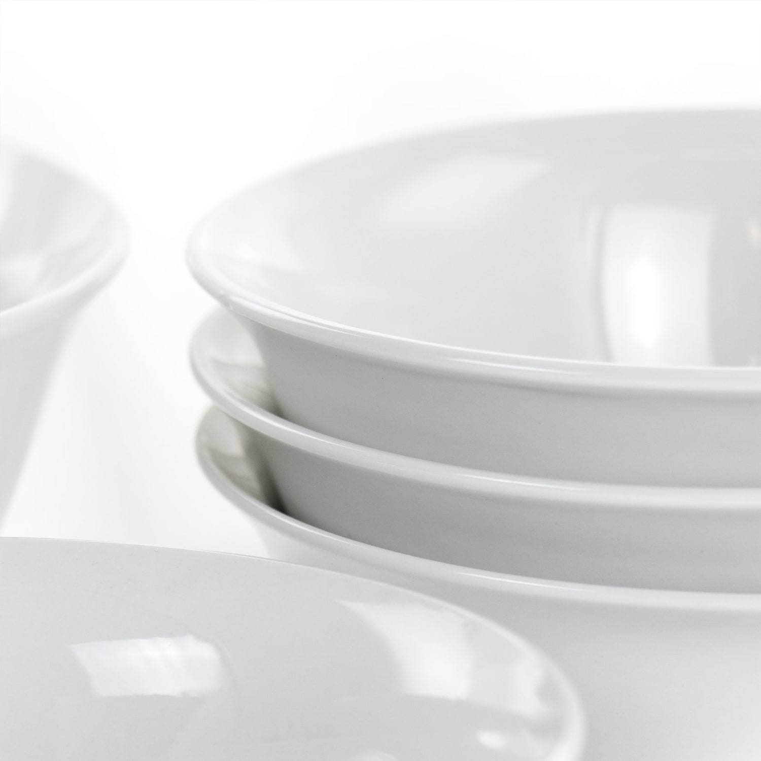 Gibson All U Need 5-Piece Fine Ceramic Bowl Set, White - Image 5