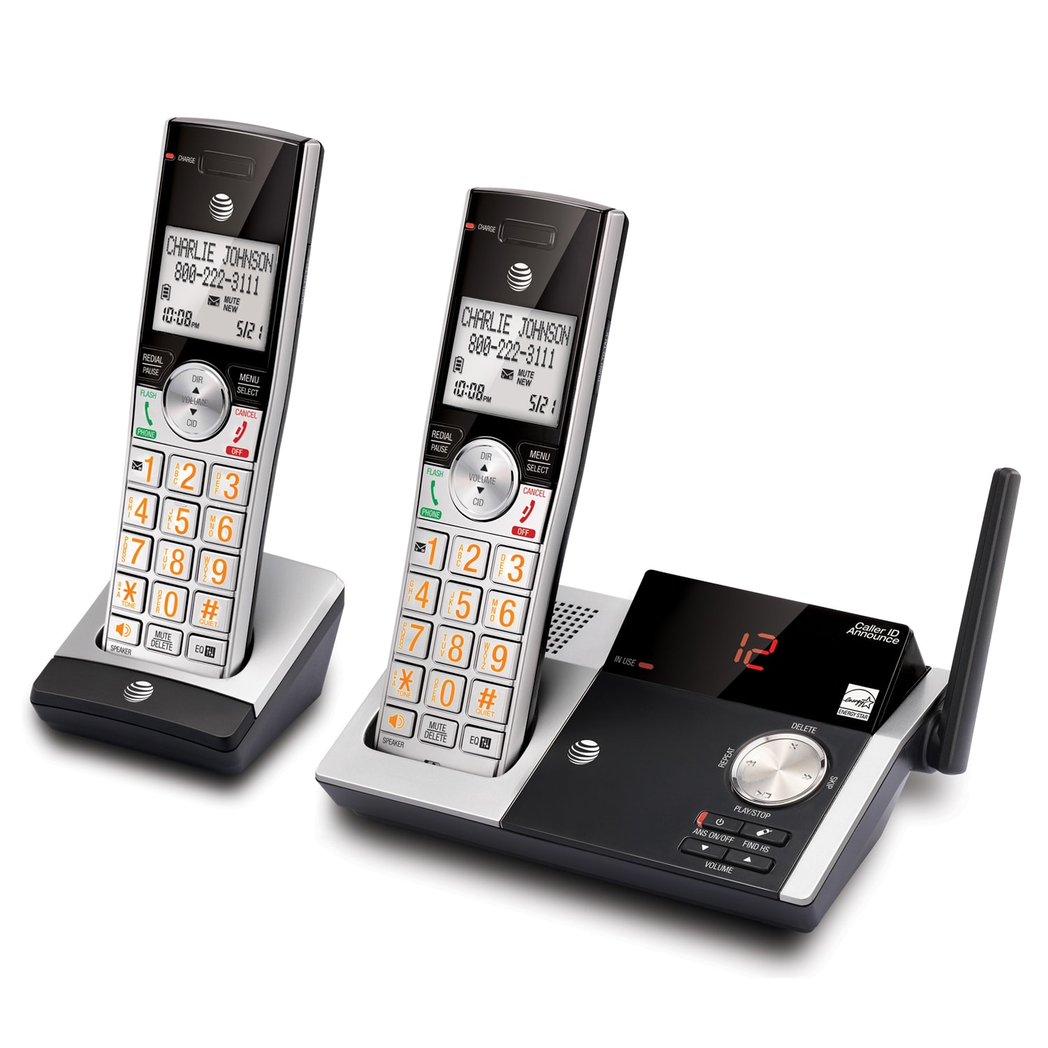 AT&T CL82215 2 Handset Expandable Cordless Phone System with Digital Answering System - Image 4