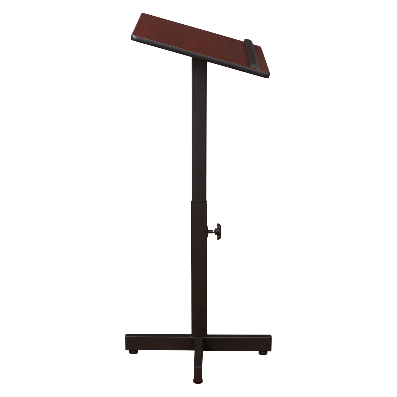 Oklahoma Sound? Portable Presentation Lectern Stand, Mahogany - Image 4