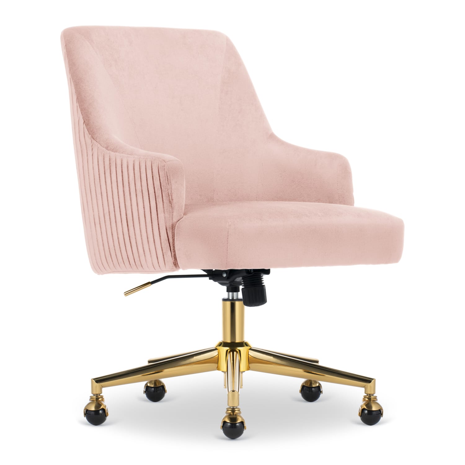 Serta® Scarlett Ergonomic Fabric Mid-Back Home Office Chair, Pink