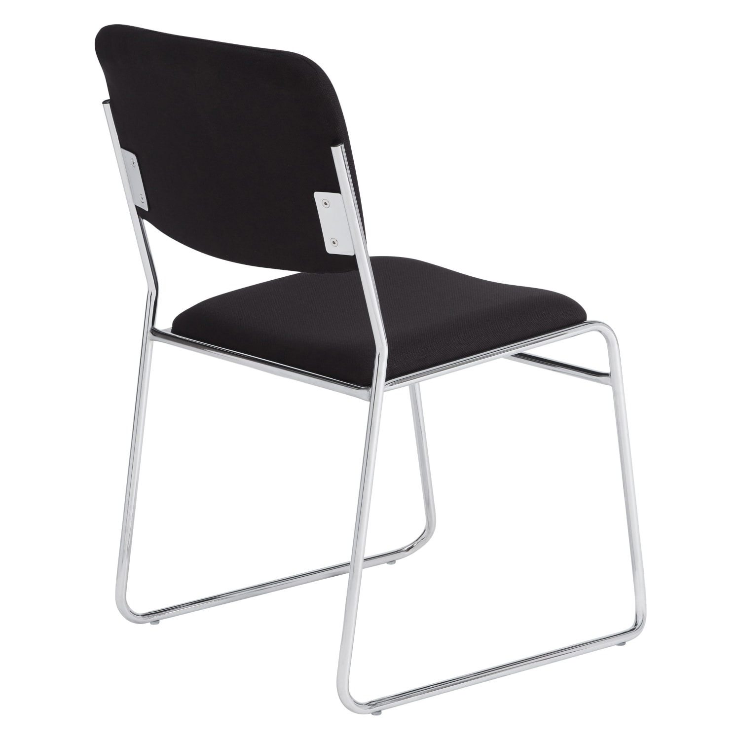 National Public Seating 8600 Signature Series Stack Chair, Black/Chrome - Image 3