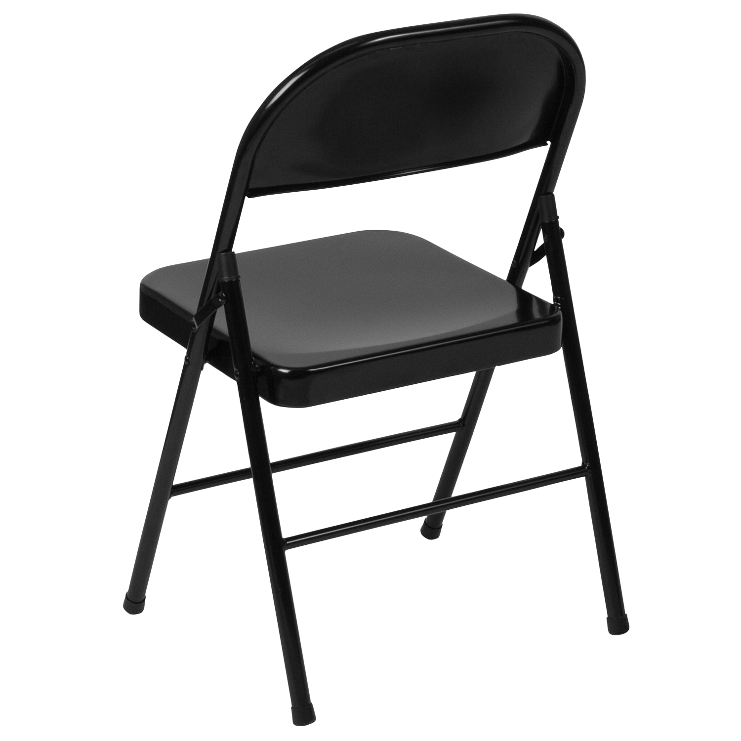 Flash Furniture HERCULES Metal Double Braced Folding Chair Black PopularChairscom