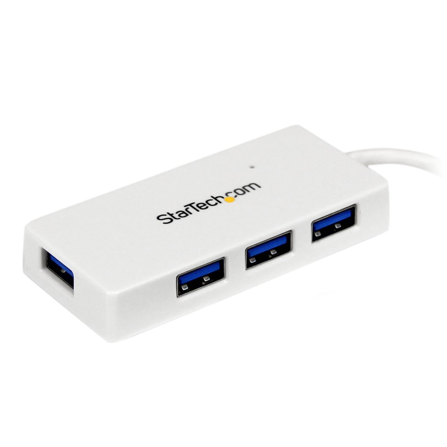 StarTech.com Portable 4 Port SuperSpeed Mini USB 3.0 Hub - White - Image 3