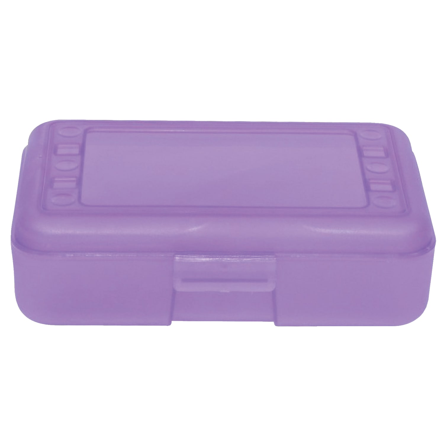 Romanoff Products Pencil Boxes, 8 1/2inH x 5 1/2inW x 2 1/2inD, Grape, Pack Of 12