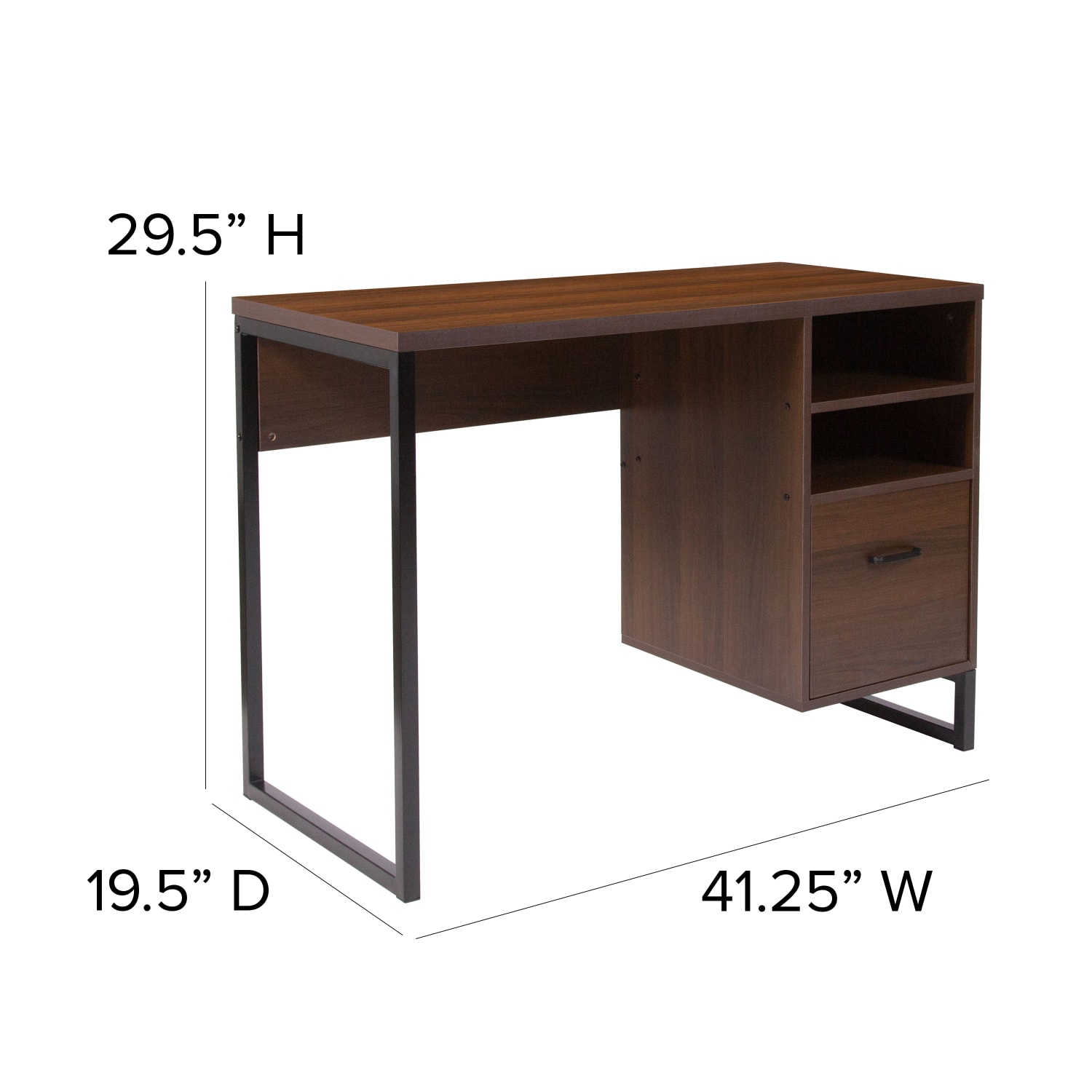 Flash Furniture Northbrook 42inW Computer Desk, Rustic - Image 5