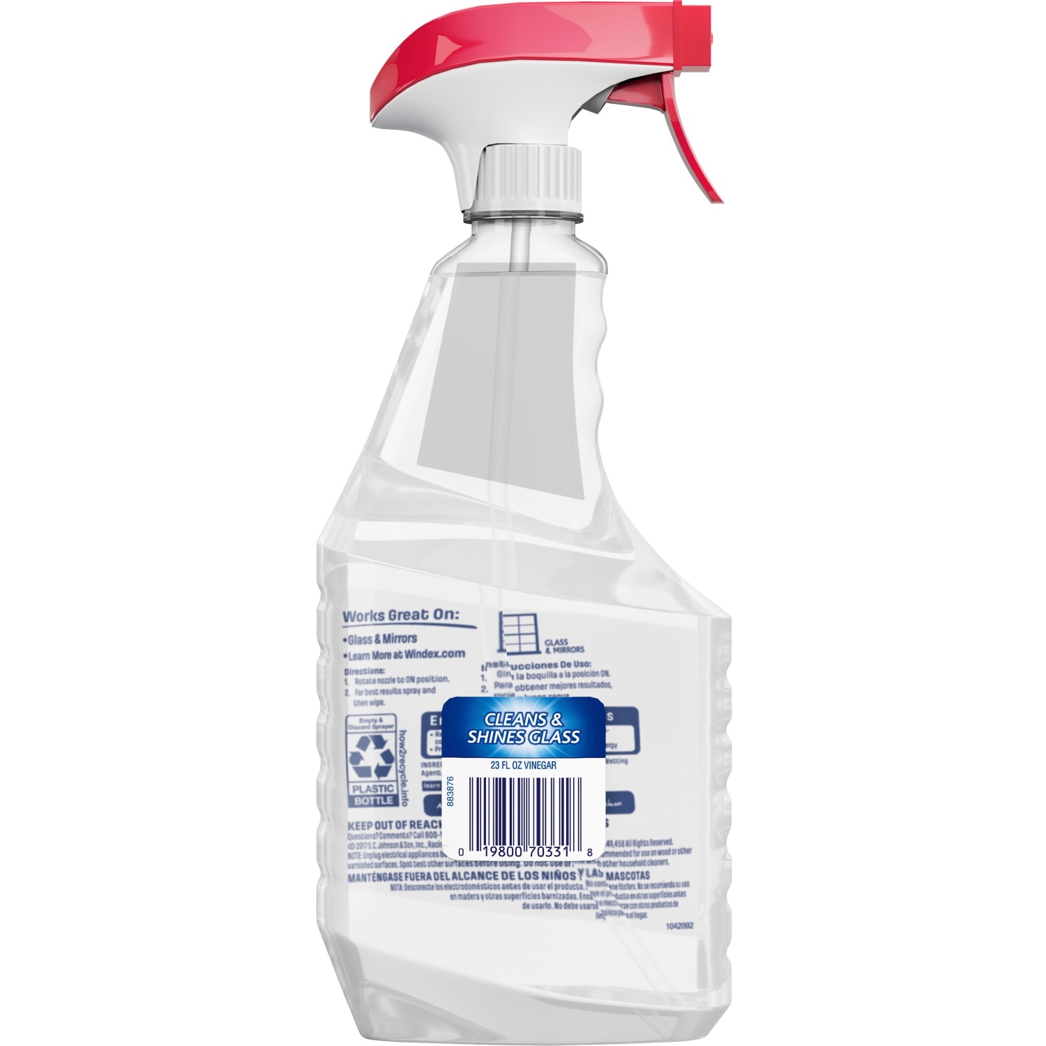 Windex Multi-Surface Vinegar Cleaning Spray, Fresh Clean Scent, 23 Oz Bottle - Image 5