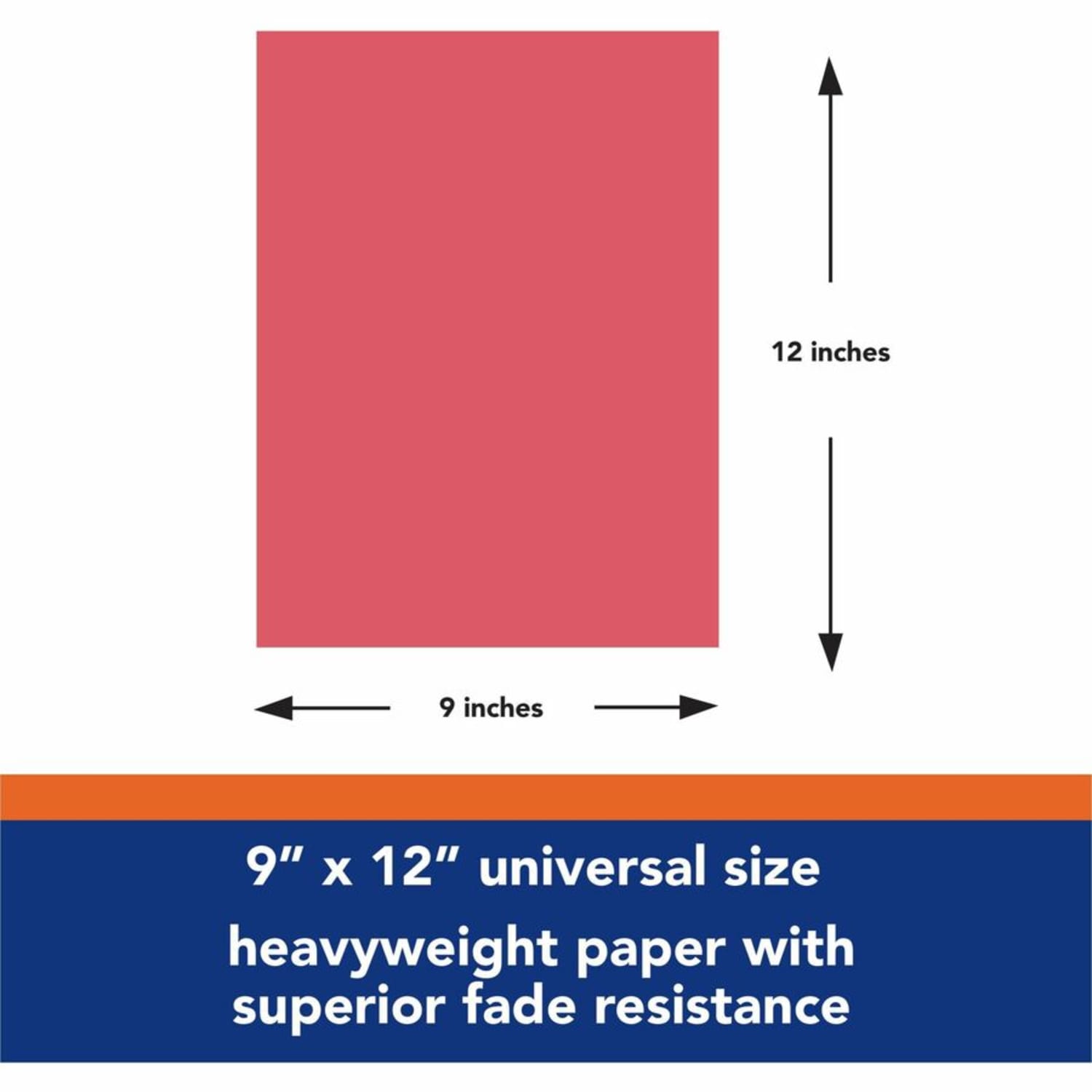 Tru-Ray Construction Paper, 50% Recycled, 9in x 12in, Festive Red, Pack Of 50 - Image 5