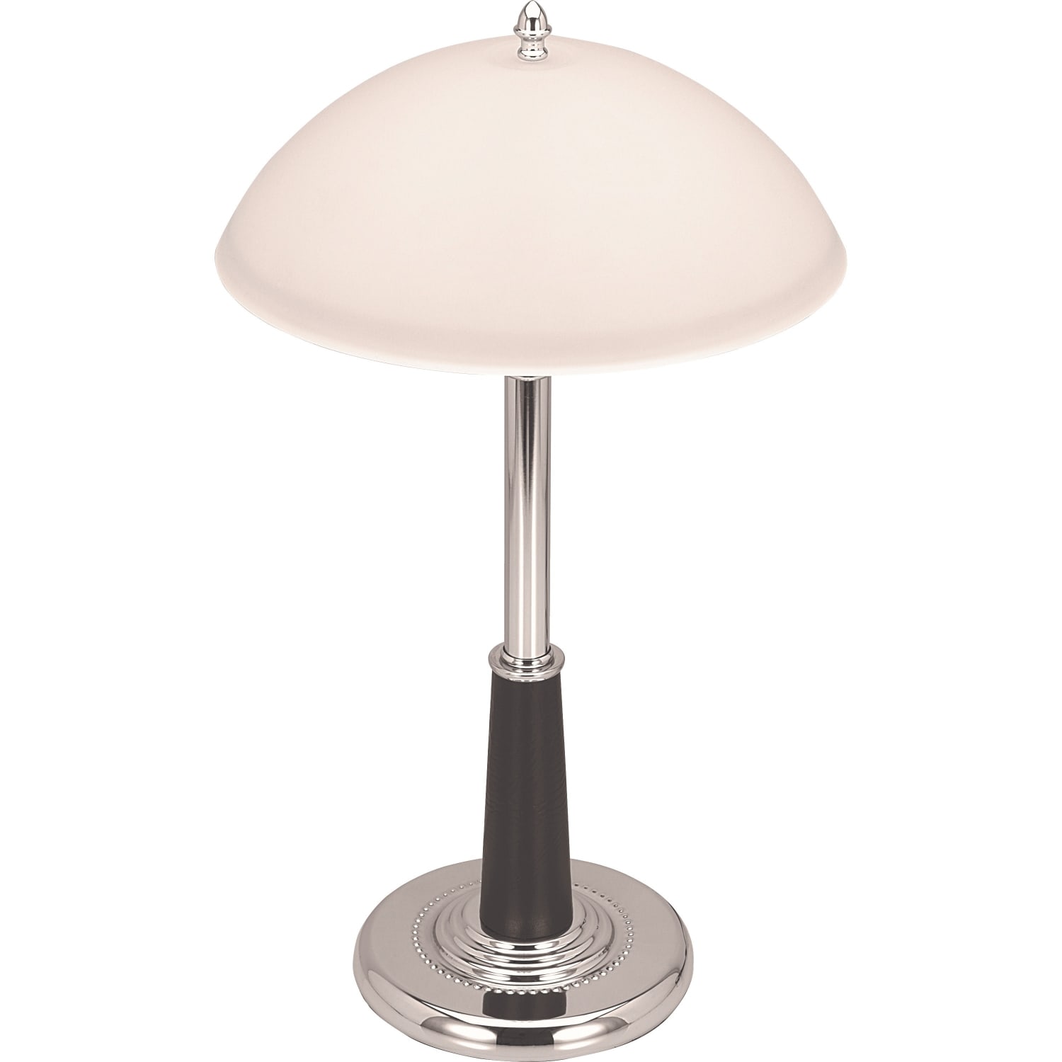 Lorell LED Contemporary Table Lamp, Frosted Glass Shade , Chrome - Image 4