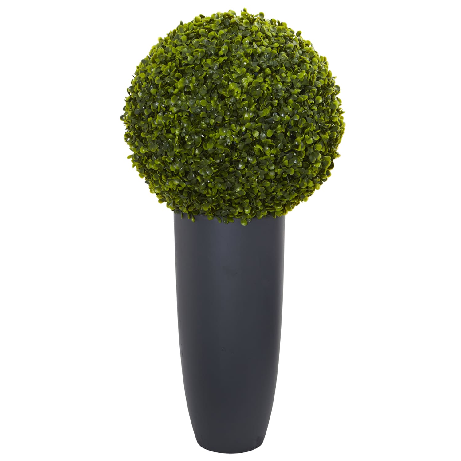 Nearly Natural Boxwood 30in Artificial Topiary Plant With Cylinder Planter