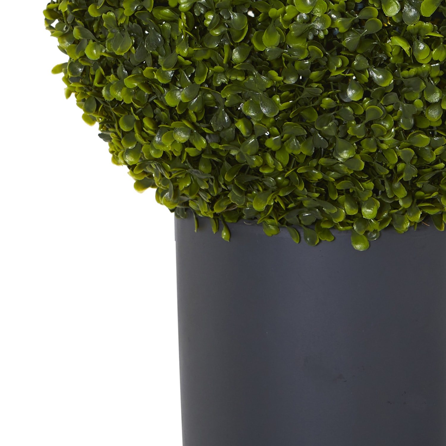 Nearly Natural Boxwood 30in Artificial Topiary Plant With Cylinder Planter - Image 4