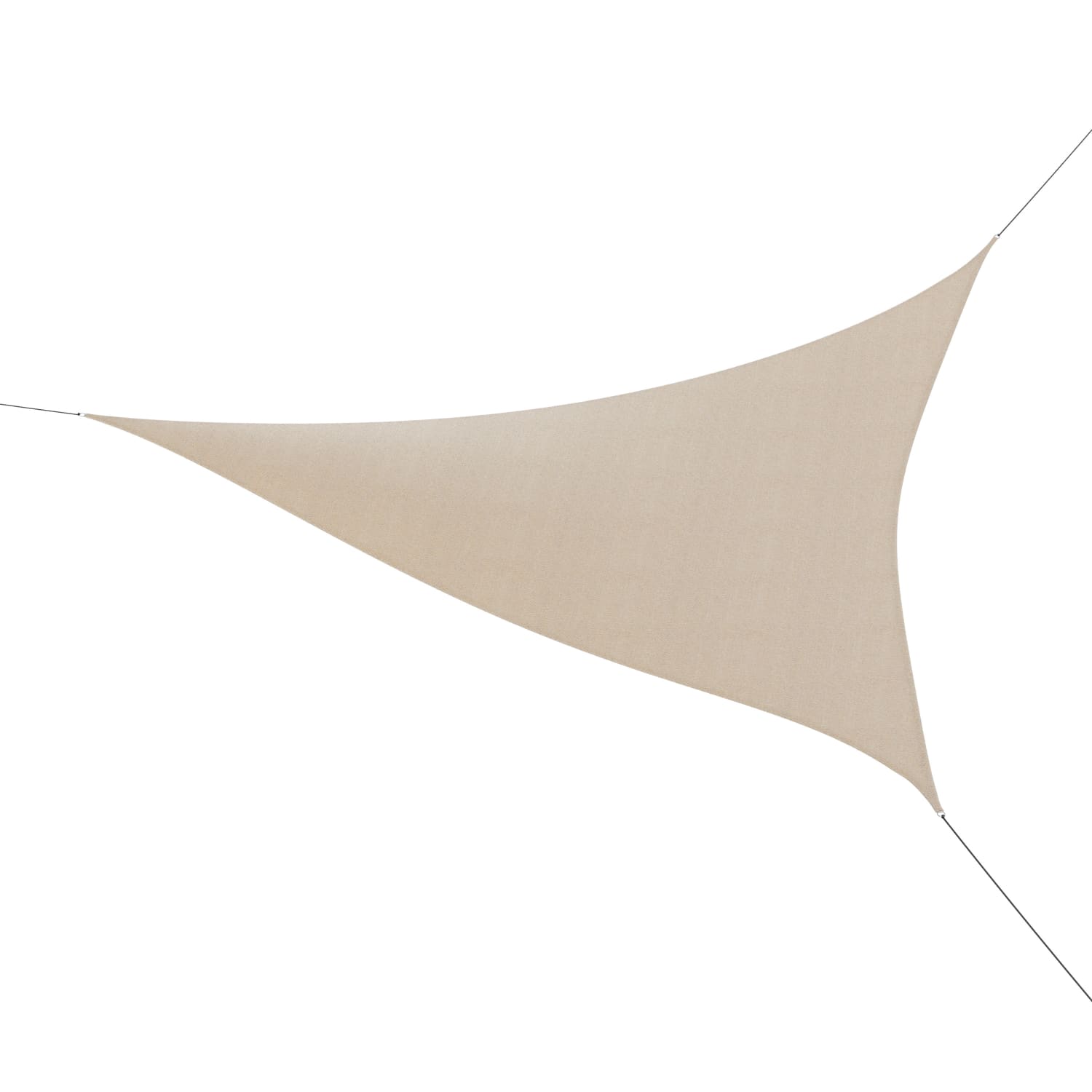 Flash Furniture Palmetto Triangle Sun Sail Shade Canopy with Included Nylon Attachment Ropes, Sand - Image 3