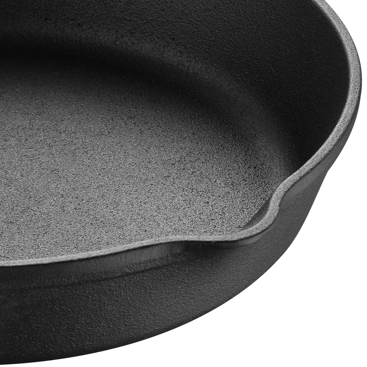 Masterpro Bergner Iron Fry Pan With Helper Handle, 12in, Black - Image 6
