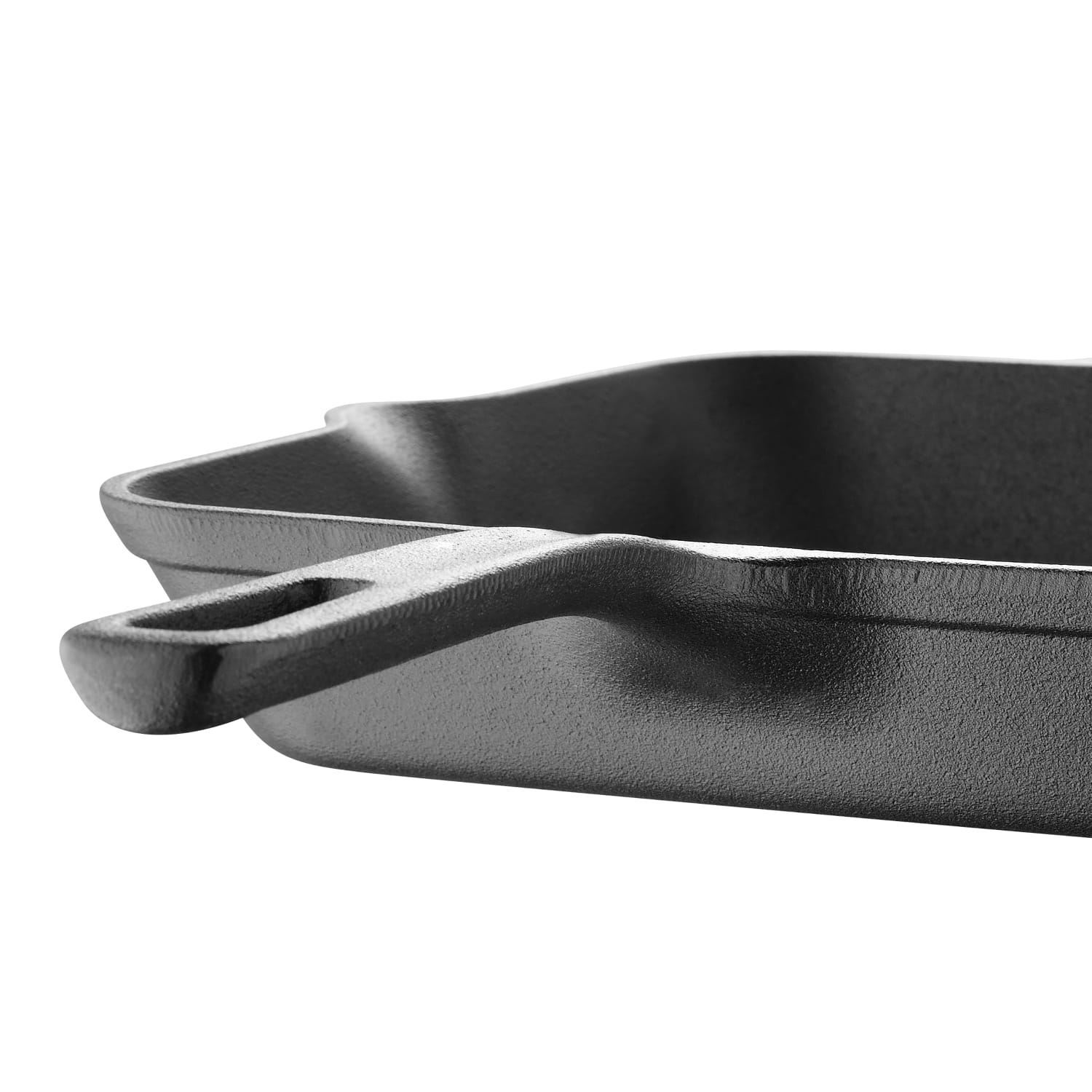 Masterpro Bergner Iron Grill Pan With Helper Handle, 10in, Black - Image 5
