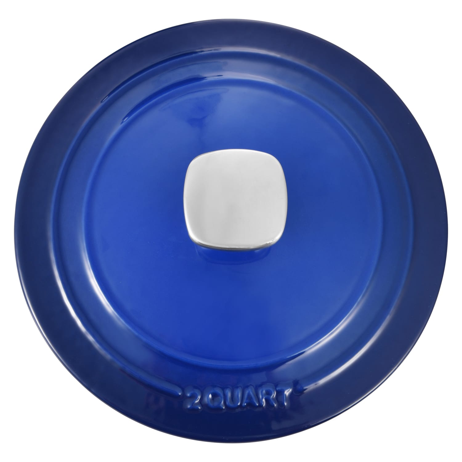 Masterpro Bergner 2-Quart Iron Dutch Oven With Lid, Blue - Image 6
