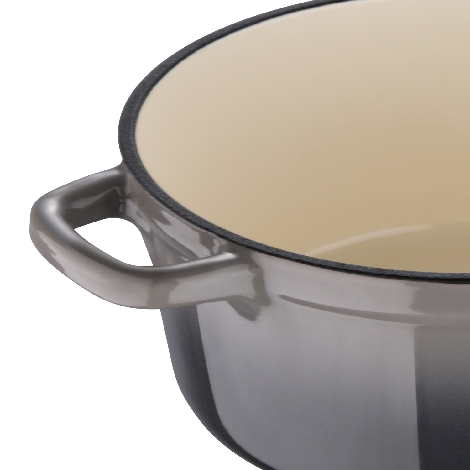 Masterpro Bergner 2-Quart Iron Dutch Oven With Lid, Fog - Image 5