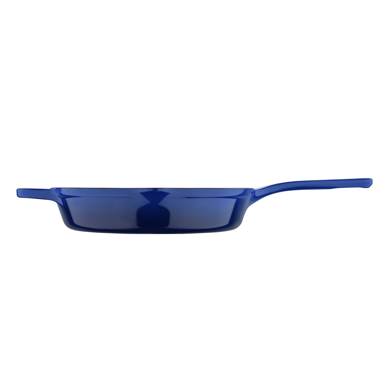 Masterpro Bergner Iron Fry Pan With Helper Handle, 10in, Blue - Image 4