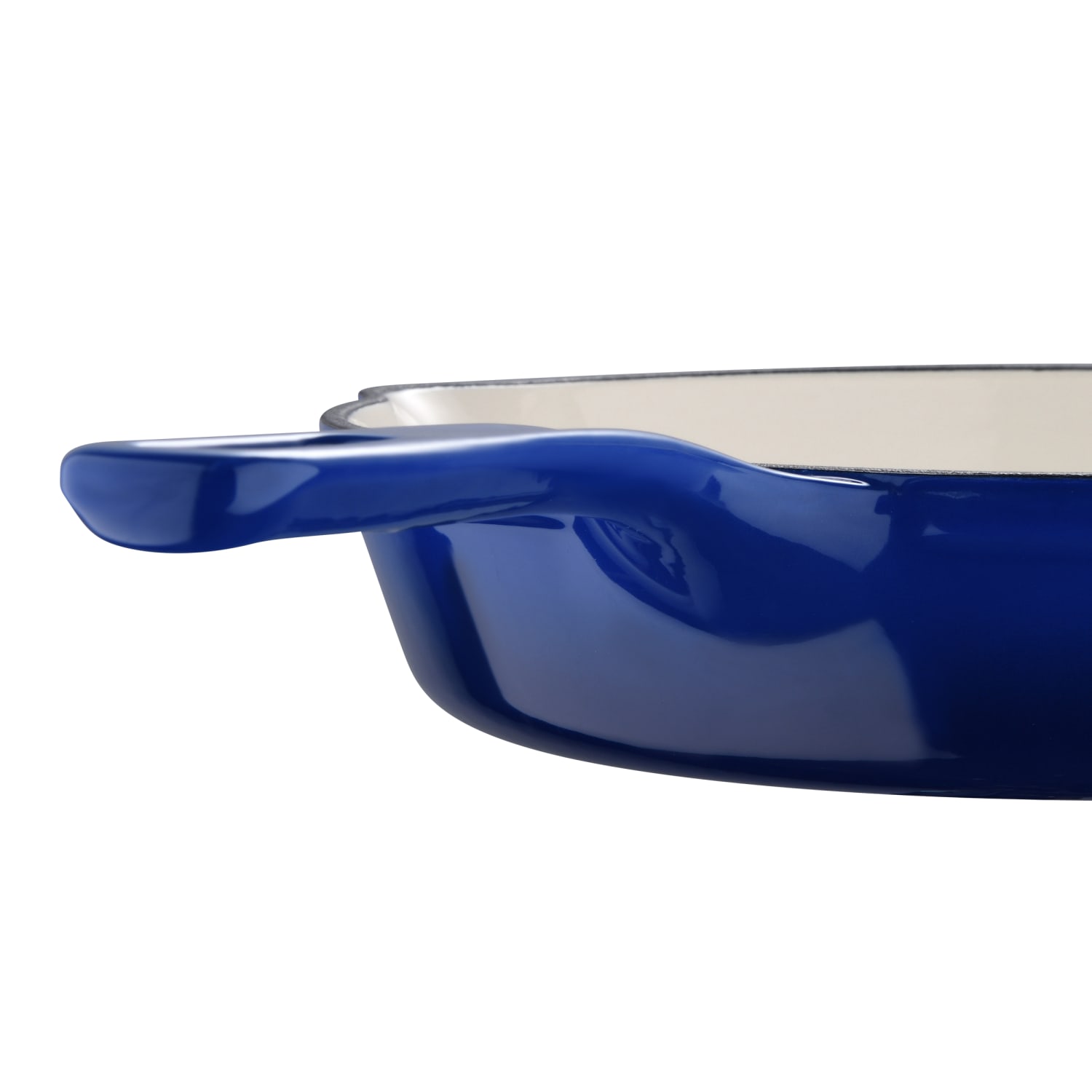 Masterpro Bergner Iron Fry Pan With Helper Handle, 10in, Blue - Image 5