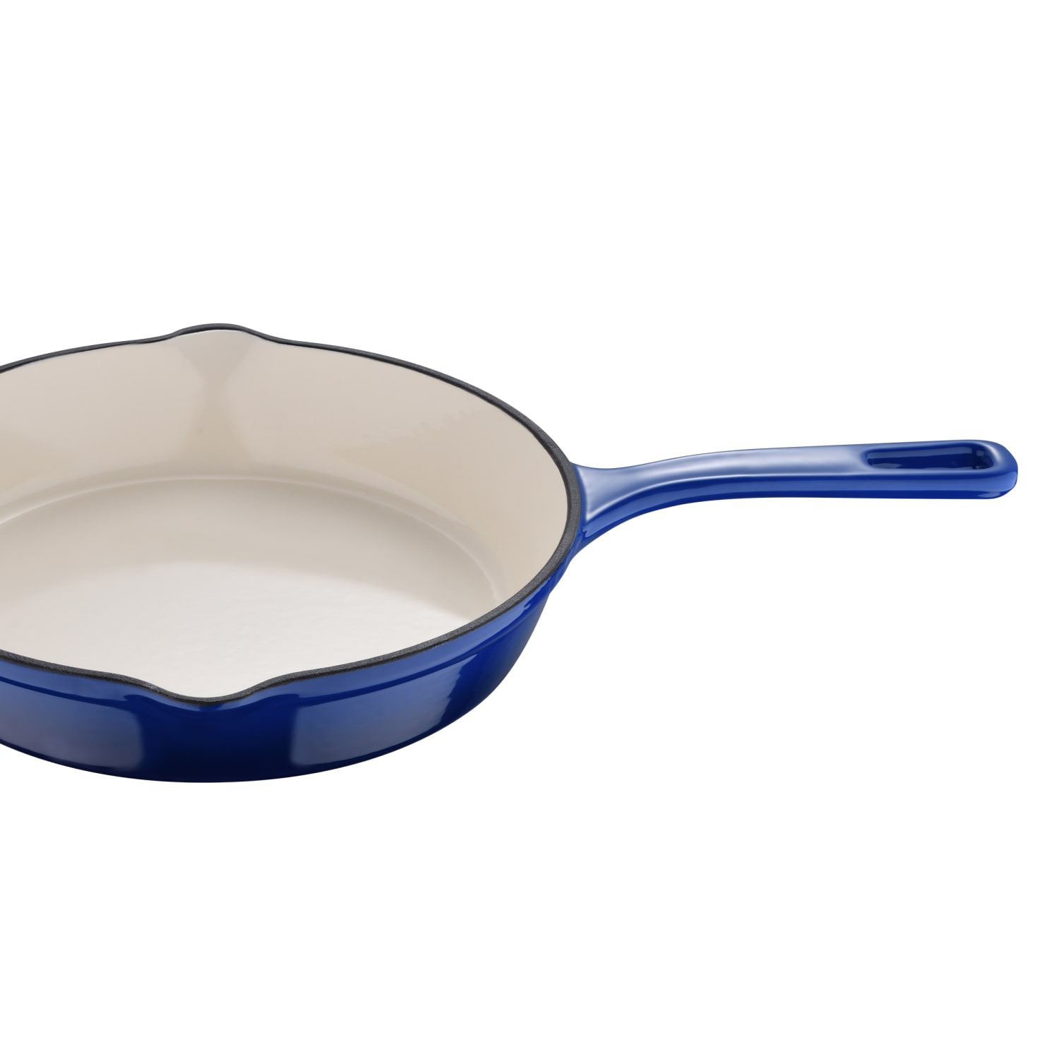 Masterpro Bergner Iron Fry Pan With Helper Handle, 10in, Blue - Image 6