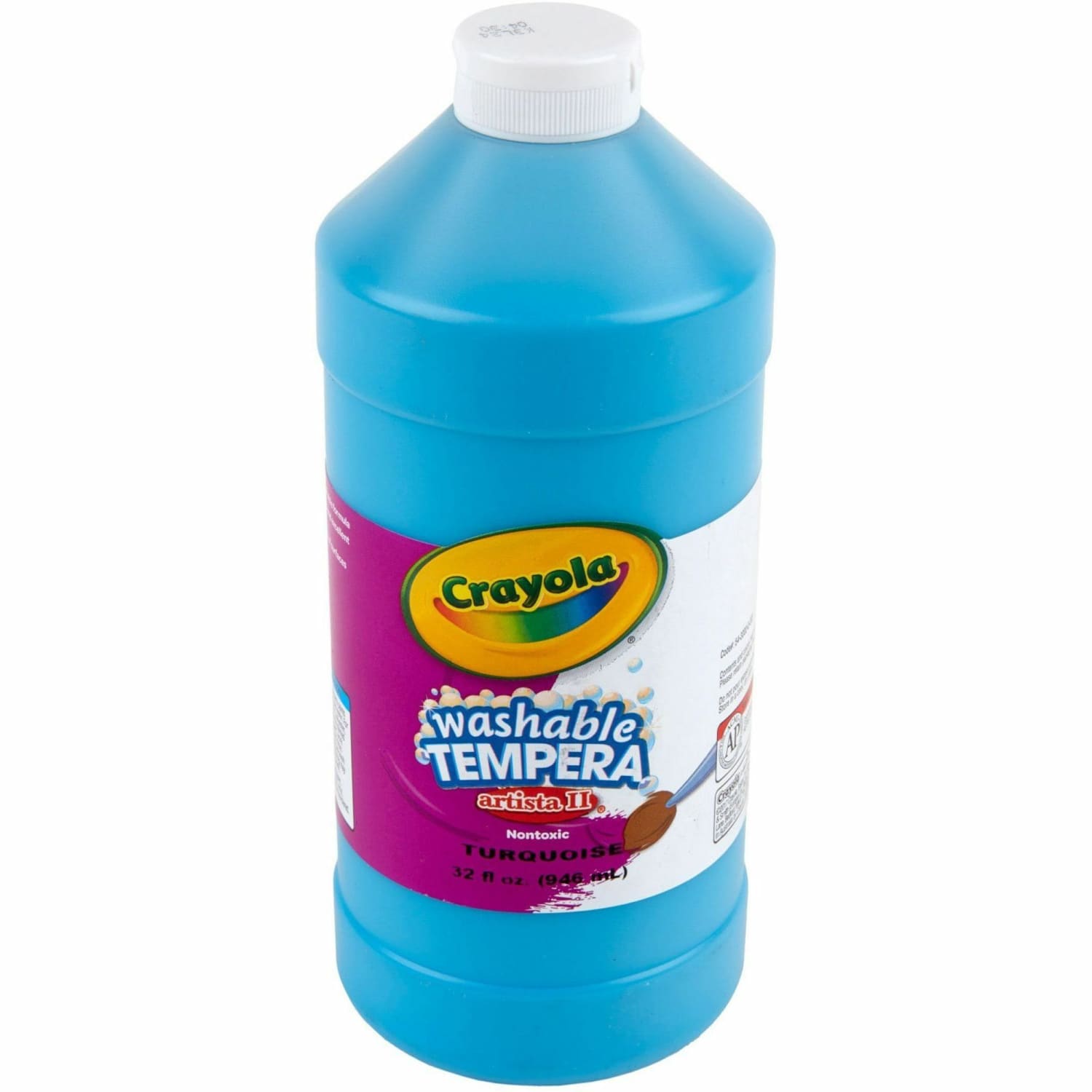 Crayola Washable Tempera Paint Artista II, 1 Quarts, Turquoise Blue - Image 4