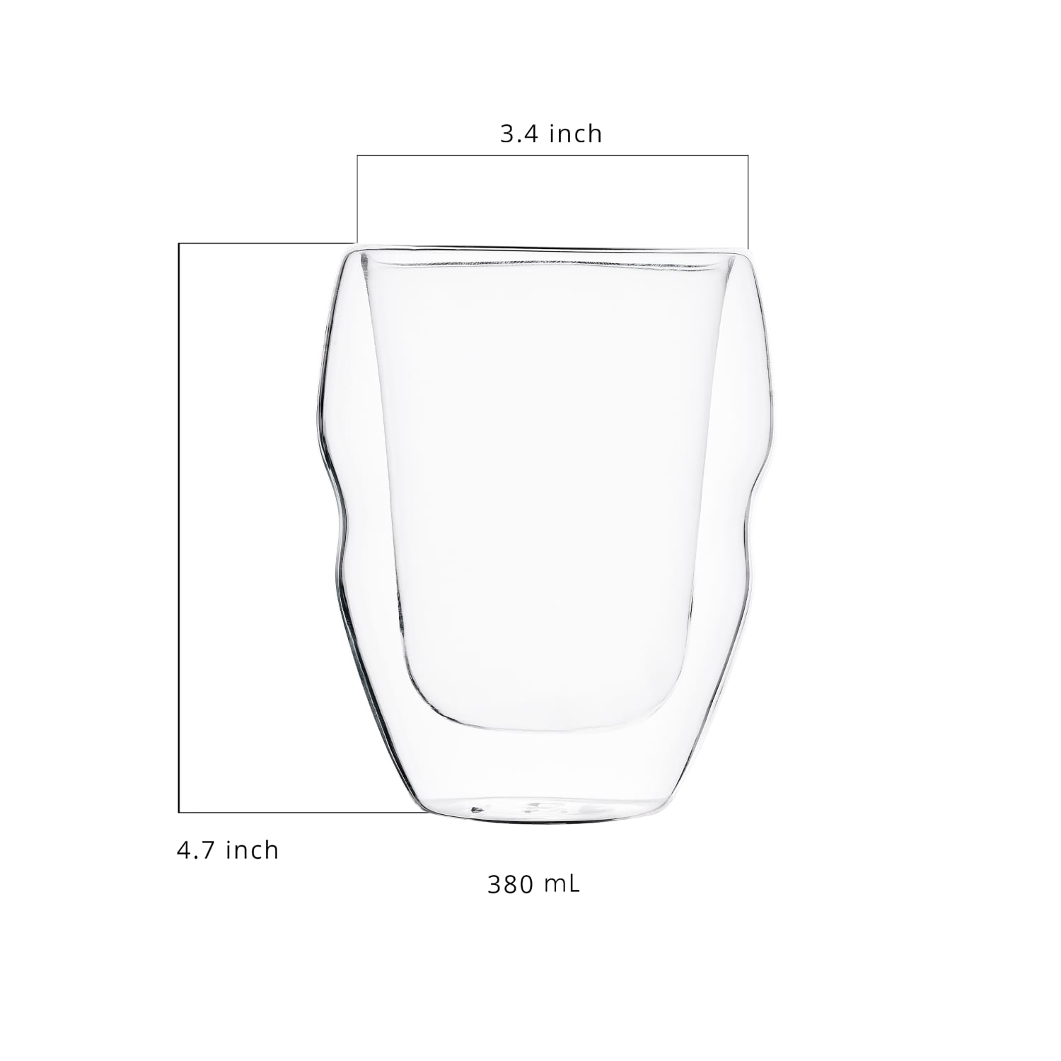 Masterpro Bergner Mixology Whiskey Glasses, 12.85 Oz, Clear, Set Of 2 Glasses - Image 5