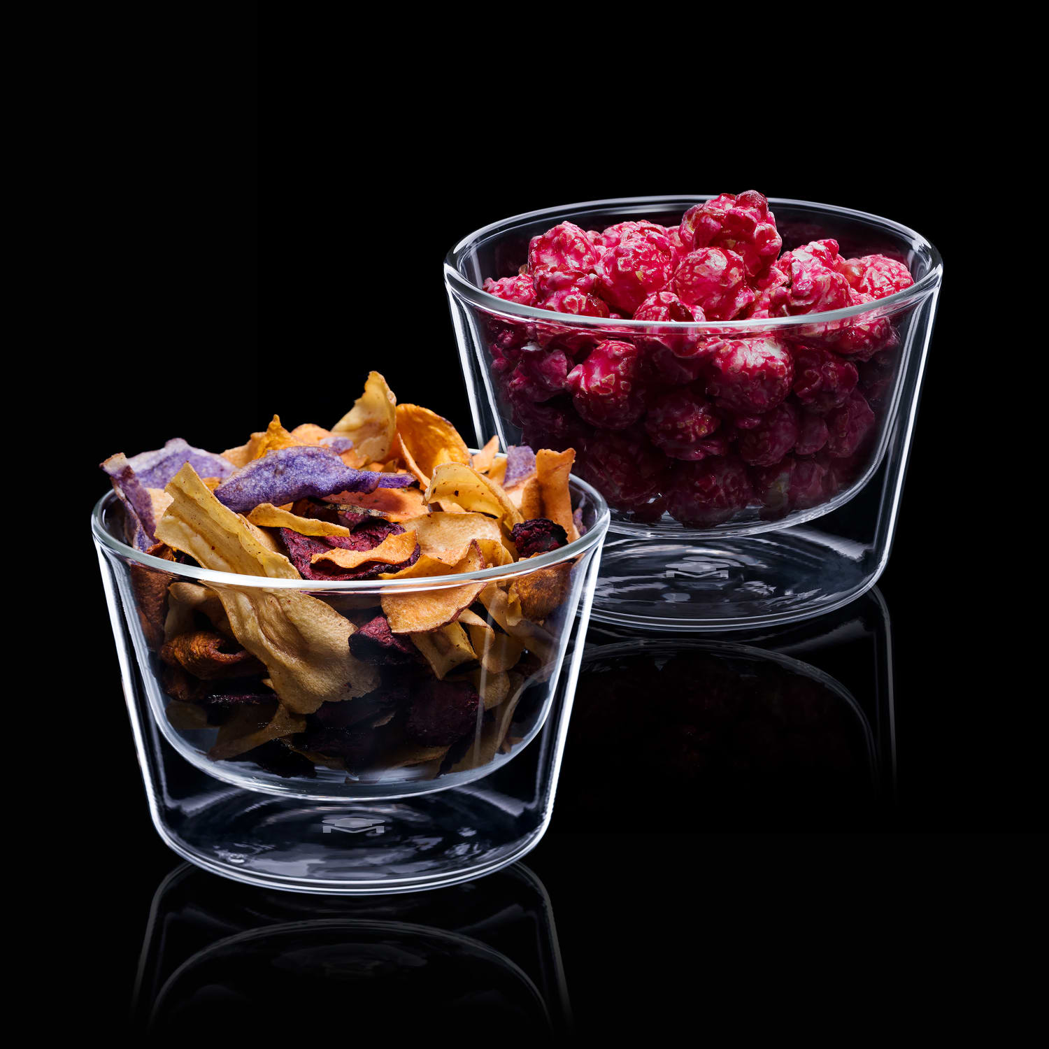 Masterpro Bergner Snack Bowls, 12 Oz, Clear, Set Of 2 Bowls - Image 6