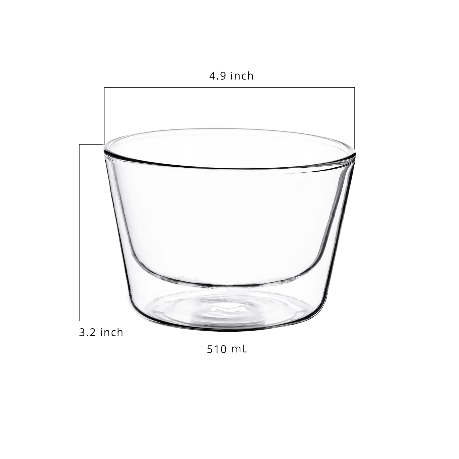 Masterpro Bergner Bistro Bowls, 17.2 Oz, Clear, Set Of 2 Bowls - Image 5